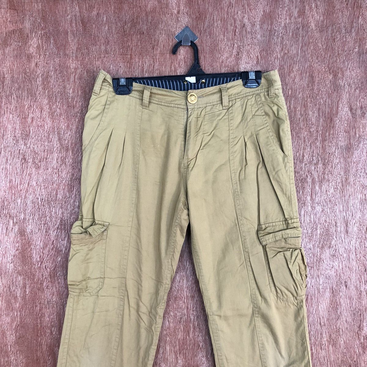 Japanese Brand Japan Brown Multipocket Tactical Cargo Pants #c928 Size US 27 - 2 Thumbnail