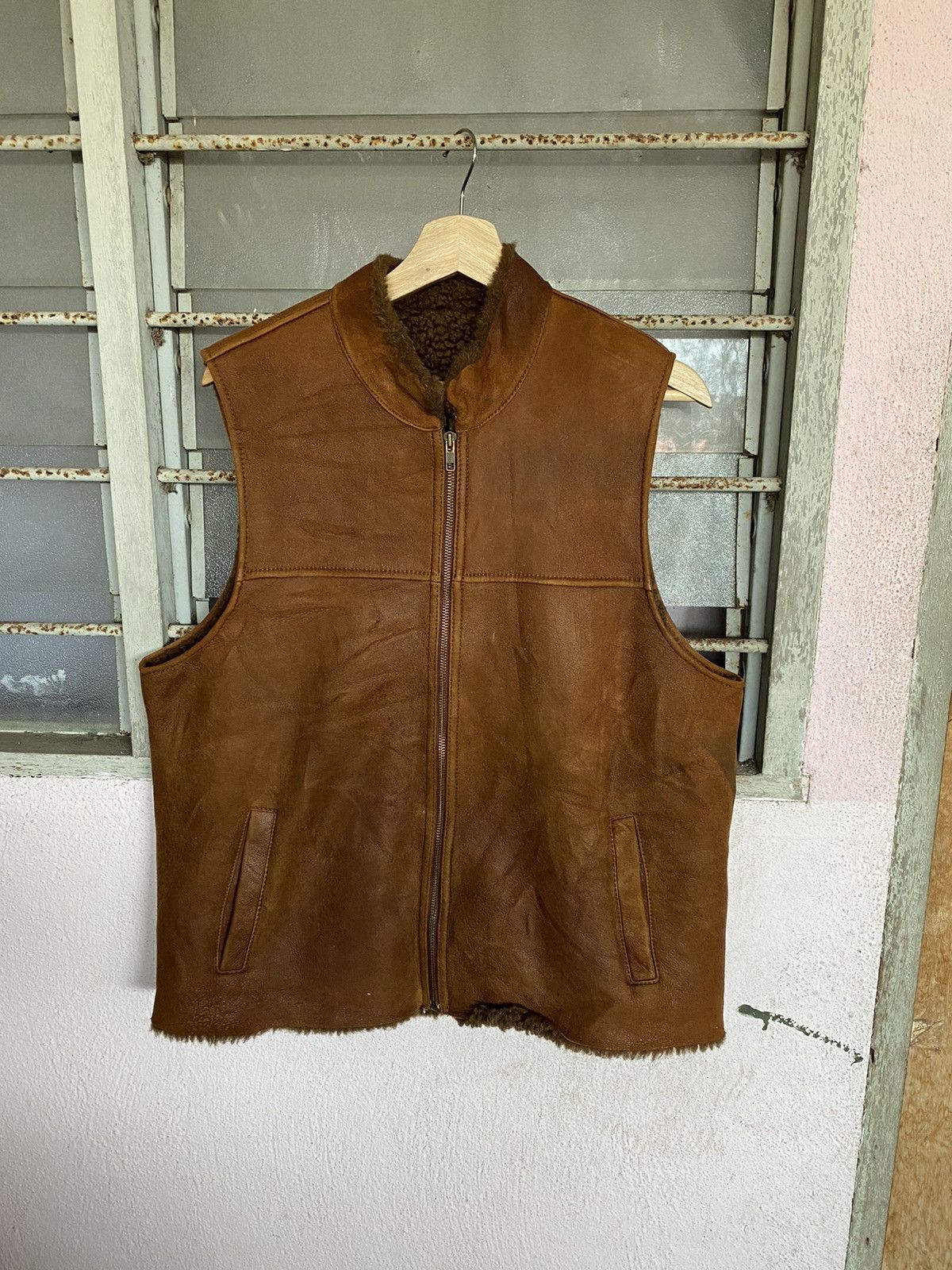 Leather Grevary Craft Uomo Collection Leather Vest Size US L / EU 52-54 / 3 - 5 Thumbnail