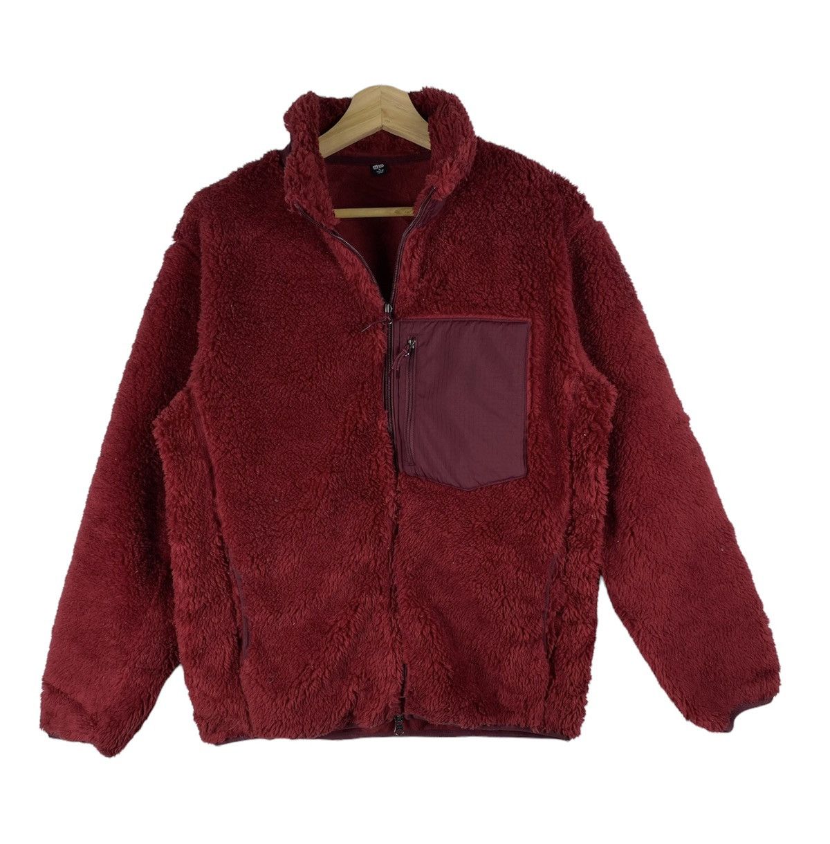 Japanese Brand OFFER 🔥 Vintage Uniqlo Sherpa Fleece Zip Up Jacket Size US M / EU 48-50 / 2 - 1 Thumbnail