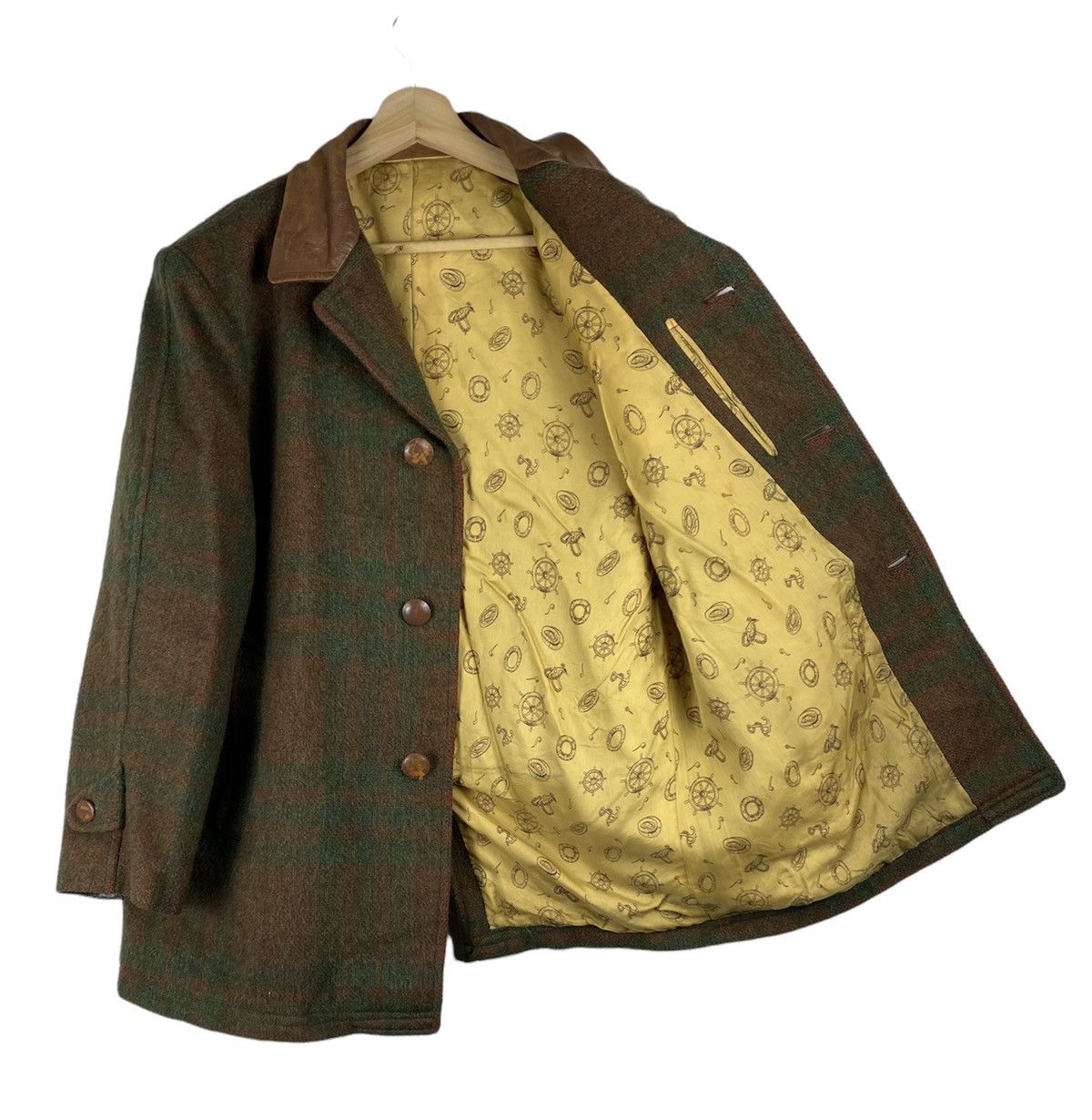 Japanese Brand GONE 🔥 Vintage 80s Noble Checkered Button Up Wool Jacket Size US L / EU 52-54 / 3 - 2 Thumbnail