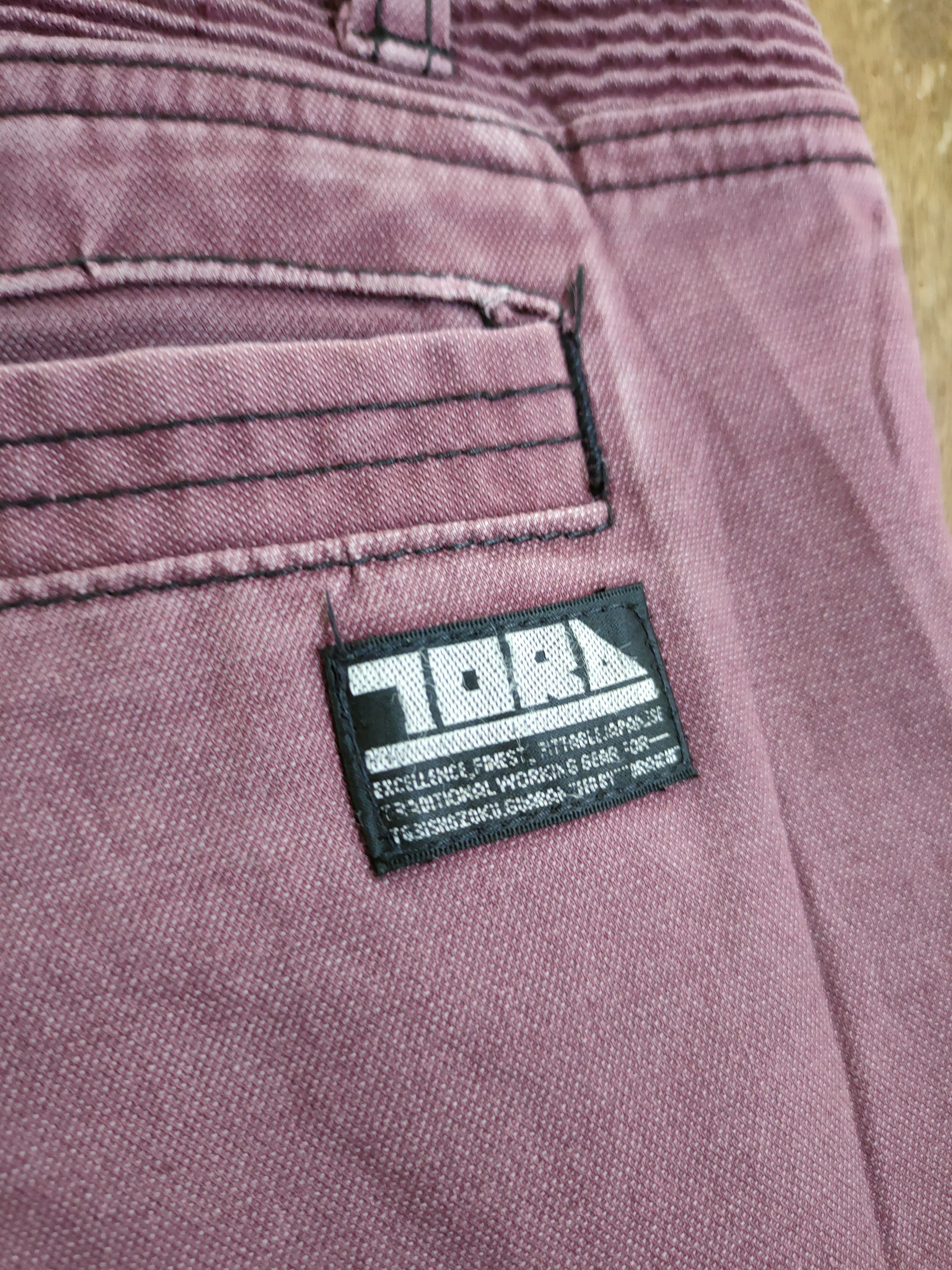 Tora purple thrashed distressed faded Cargo pants #46-749
