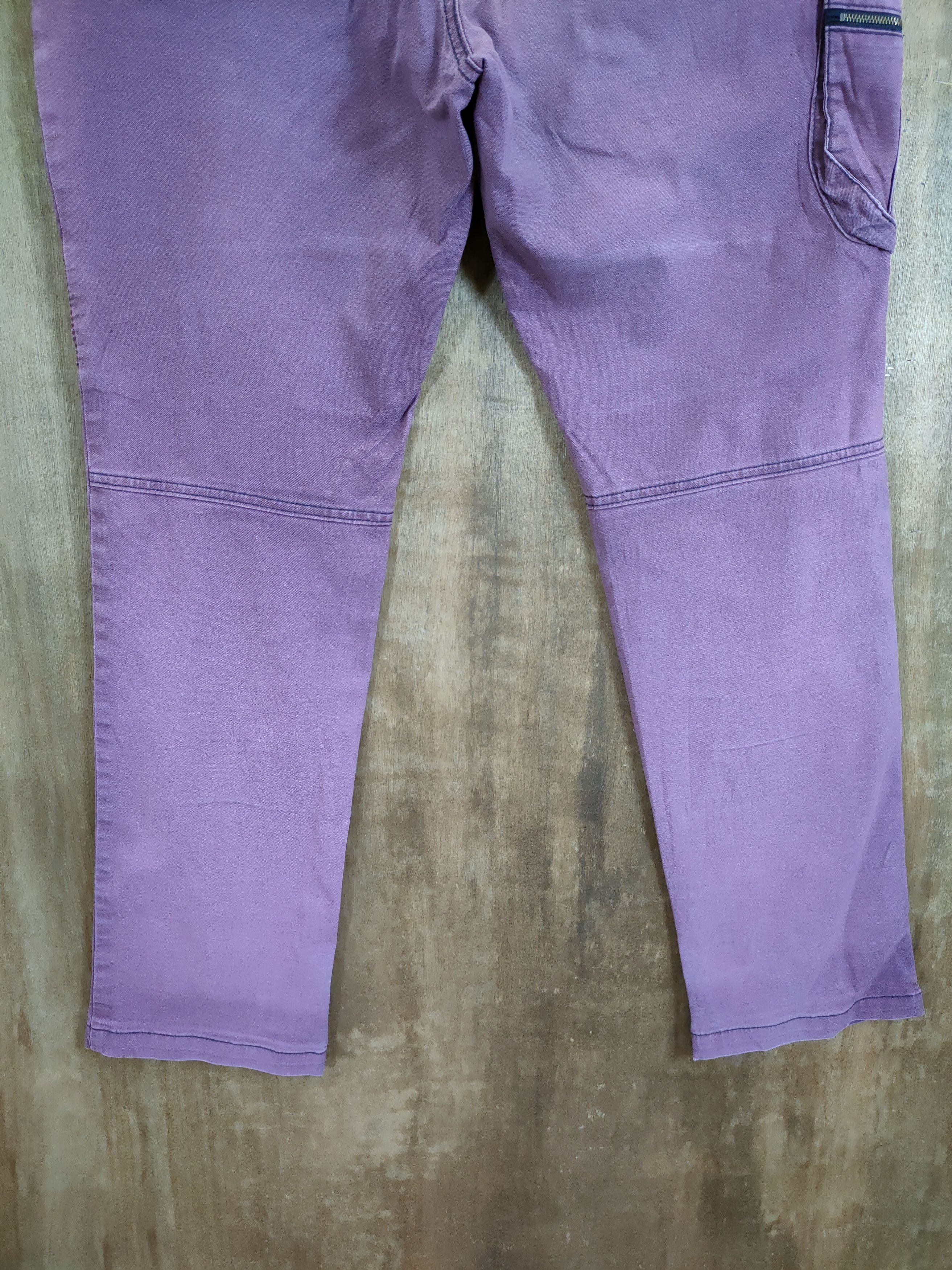 Tora purple thrashed distressed faded Cargo pants #46-749