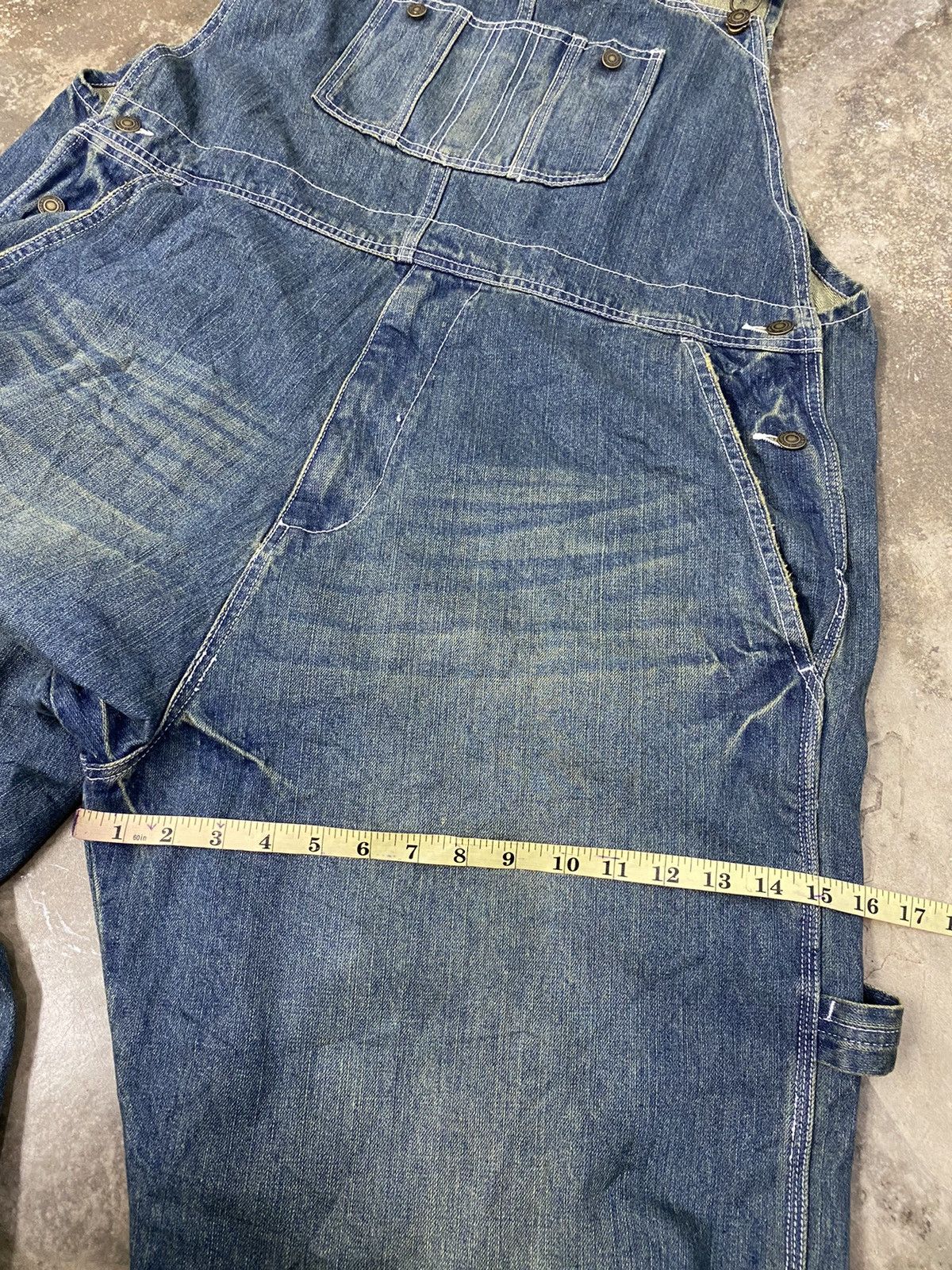 Japanese Brand × Vintage Vintage Denim Coverall Carpenter Workwear Japanese Brand Size US 43 - 21 Thumbnail