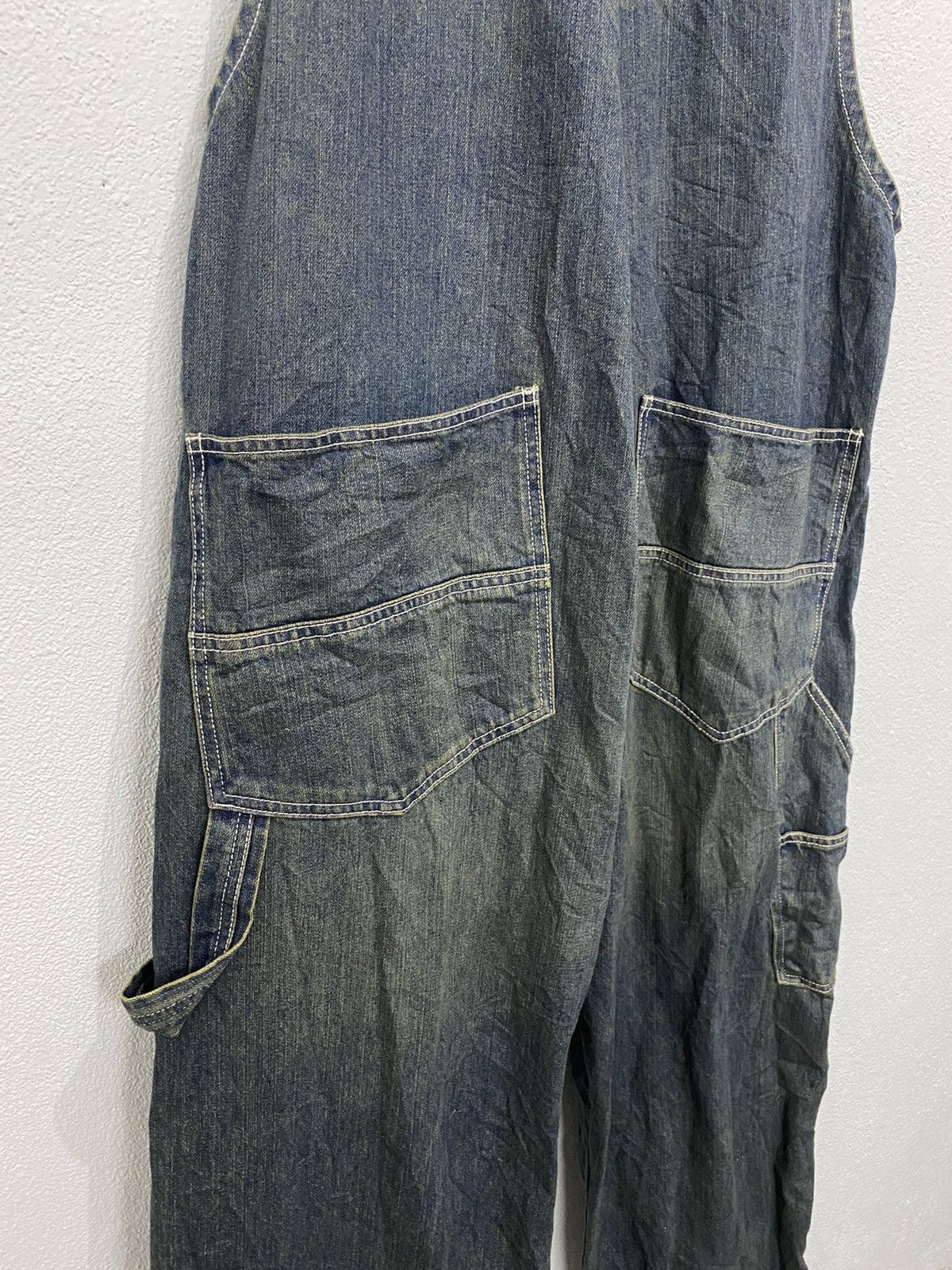 Japanese Brand × Vintage Vintage Denim Coverall Carpenter Workwear Japanese Brand Size US 43 - 14 Thumbnail