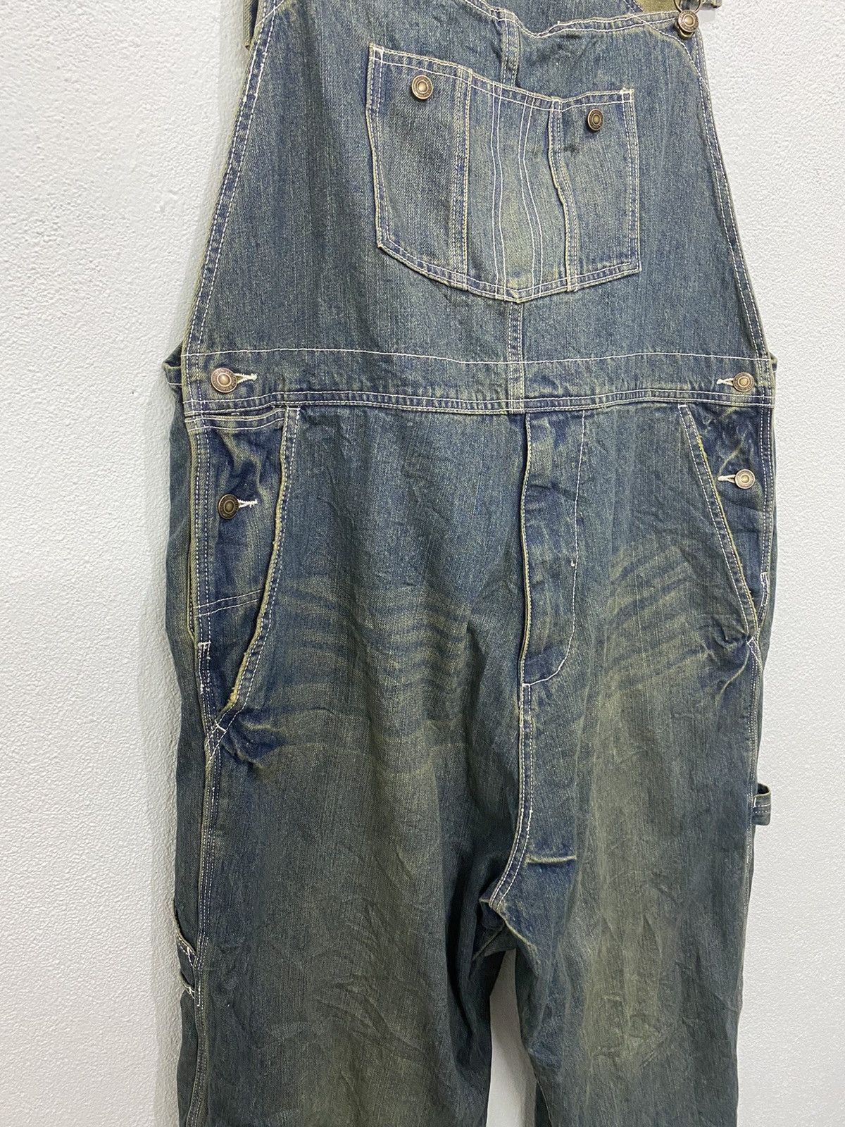 Japanese Brand × Vintage Vintage Denim Coverall Carpenter Workwear Japanese Brand Size US 43 - 8 Thumbnail