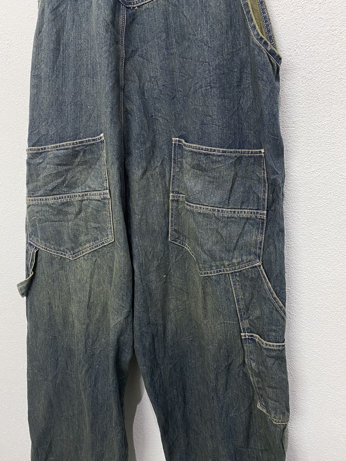 Japanese Brand × Vintage Vintage Denim Coverall Carpenter Workwear Japanese Brand Size US 43 - 13 Thumbnail