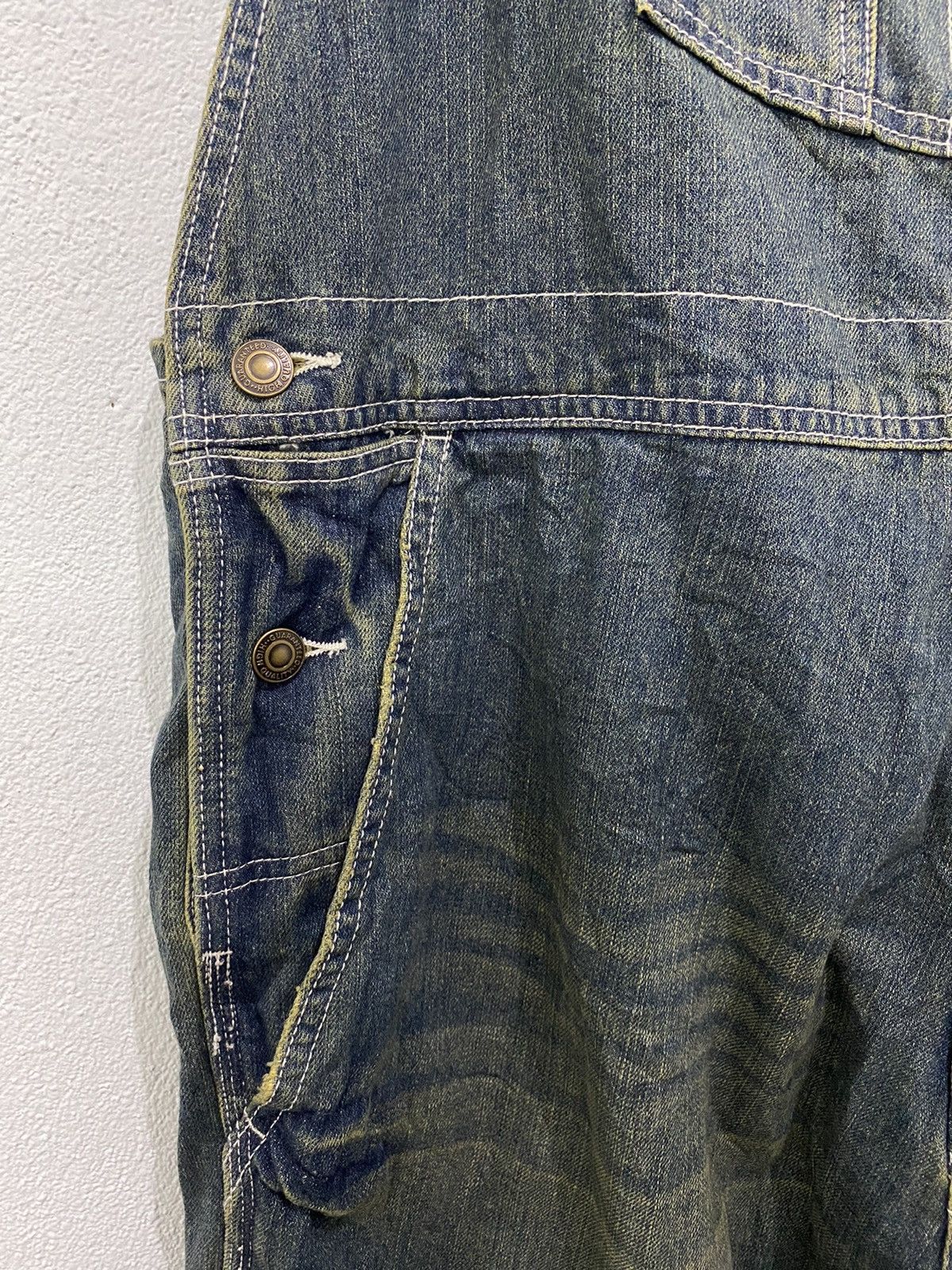 Japanese Brand × Vintage Vintage Denim Coverall Carpenter Workwear Japanese Brand Size US 43 - 9 Thumbnail