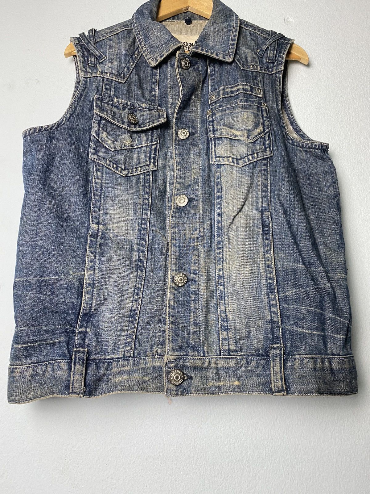 Japanese Brand Design United Denim Jacket Vest Size US M / EU 48-50 / 2 - 9 Thumbnail