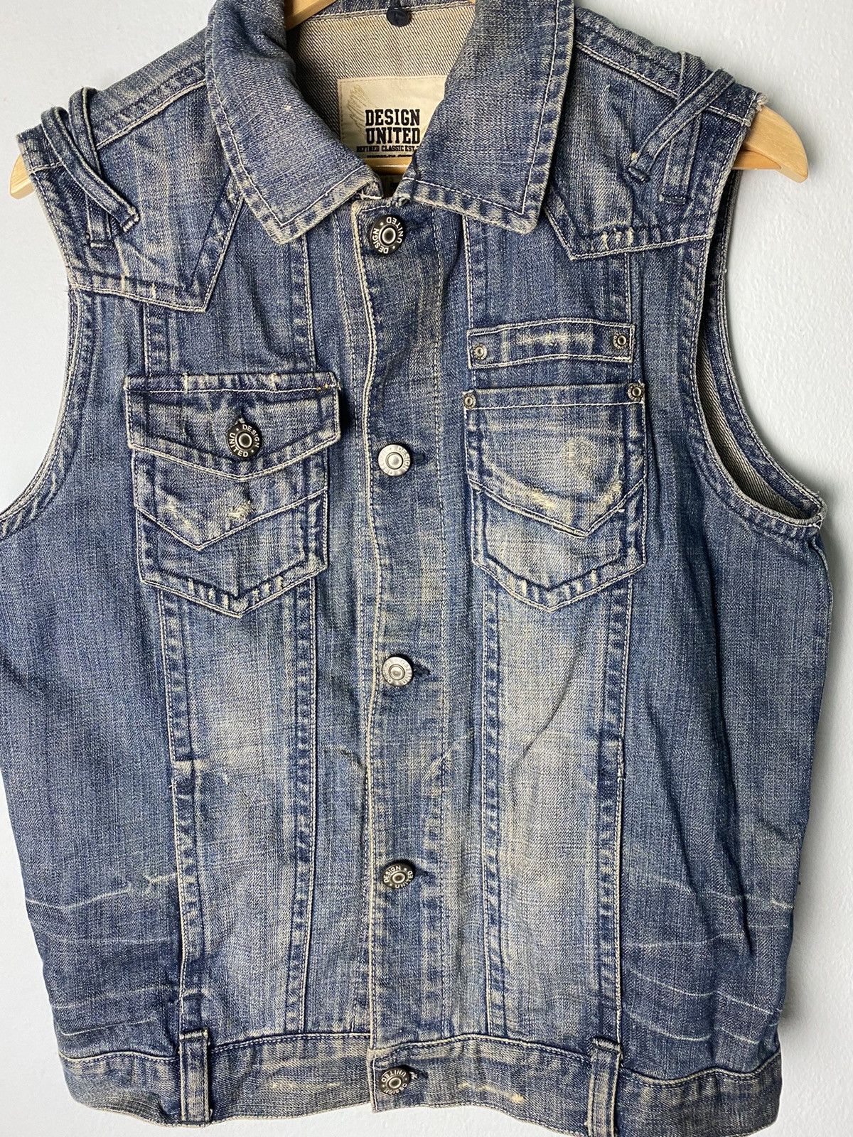 Japanese Brand Design United Denim Jacket Vest Size US M / EU 48-50 / 2 - 3 Thumbnail
