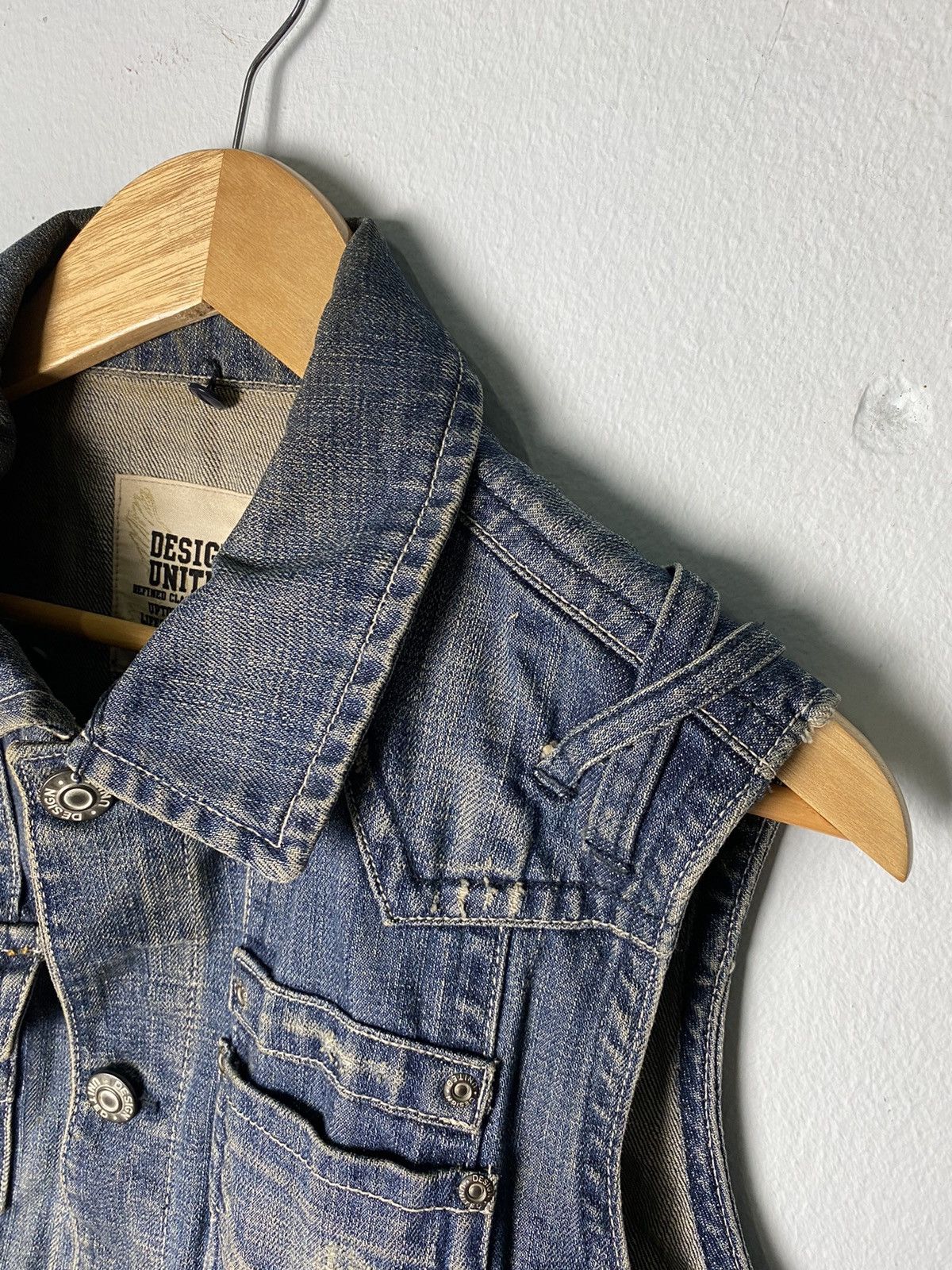 Japanese Brand Design United Denim Jacket Vest Size US M / EU 48-50 / 2 - 6 Thumbnail