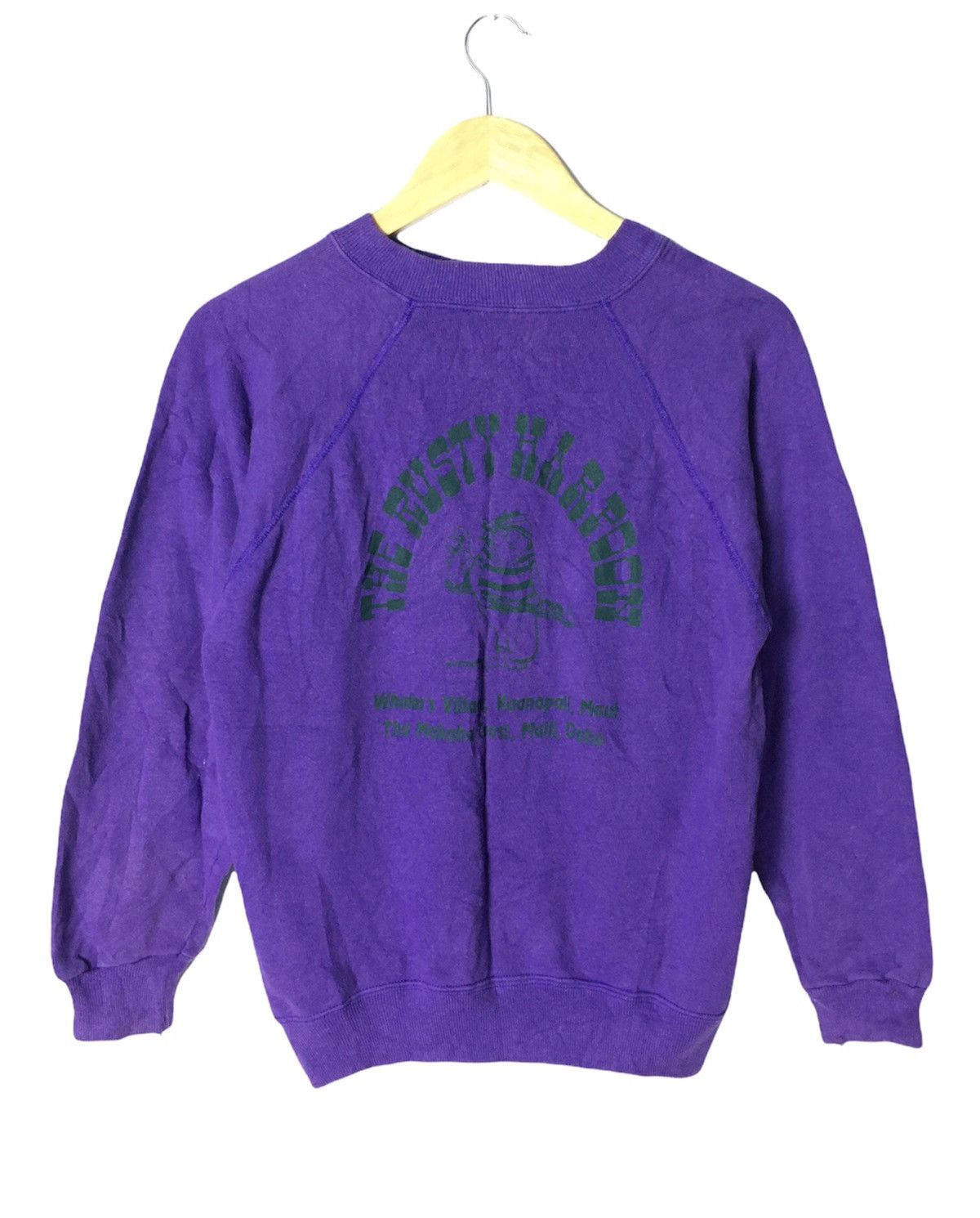 Hanes × Vintage Vintage 80s The Rusty Harpoon Sweatshirt by Hanes Size US S / EU 44-46 / 1 - 1 Thumbnail