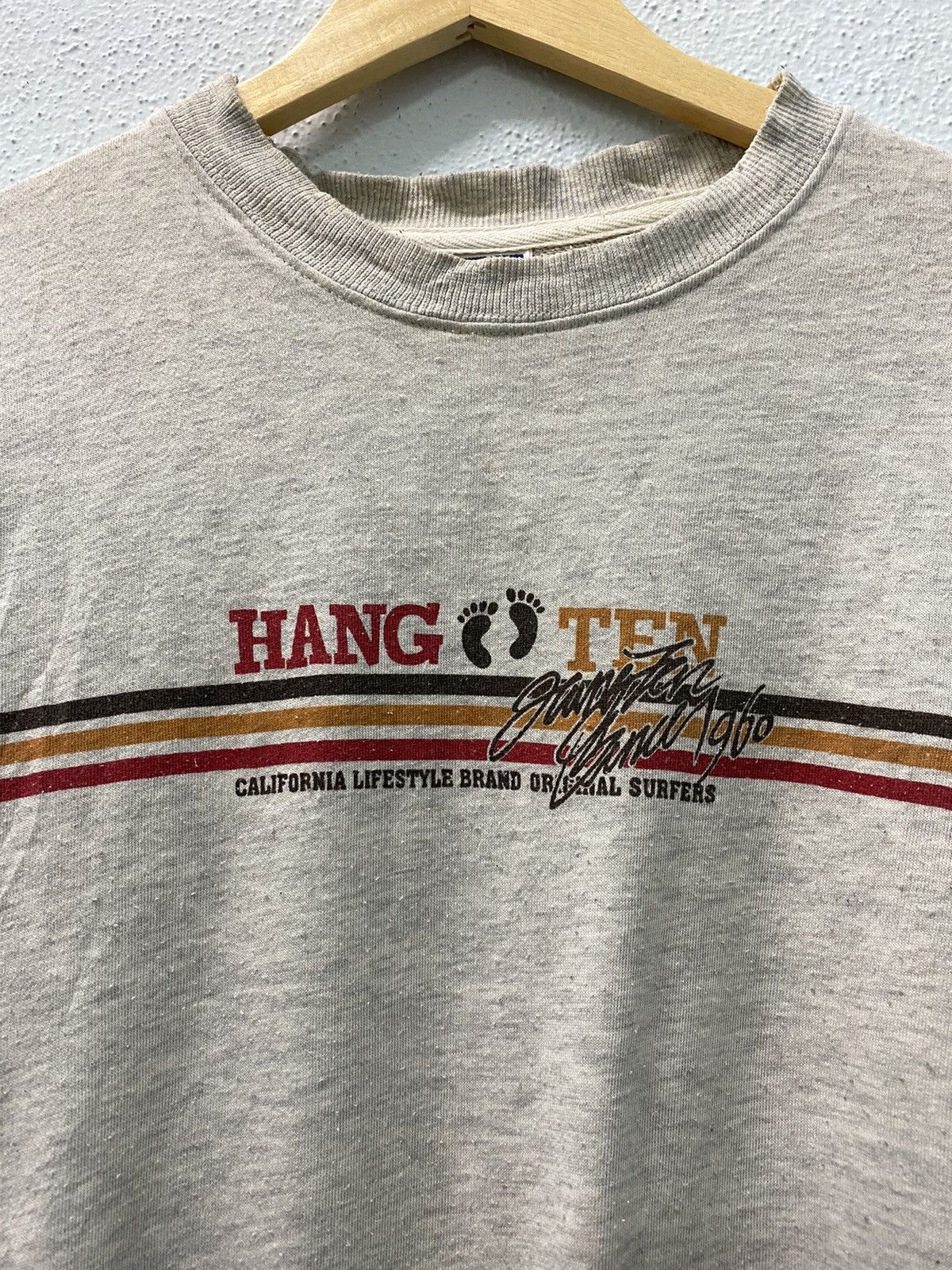 Hang Ten × Japanese Brand × Vintage Vintage Hang Ten Surf Style Sweatshirt Size US L / EU 52-54 / 3 - 2 Thumbnail