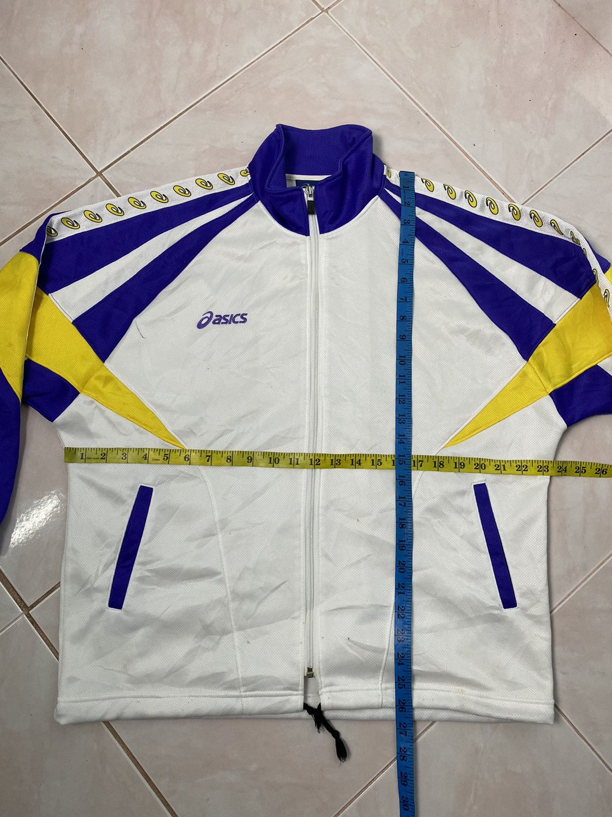 Asics × Vintage Vintage Asics Best Swimming Club Side Tape Track Jacket Size US L / EU 52-54 / 3 - 19 Thumbnail
