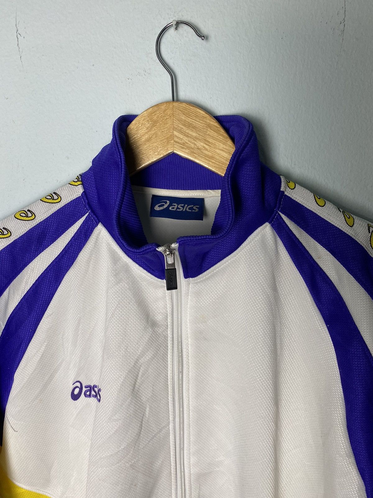 Asics × Vintage Vintage Asics Best Swimming Club Side Tape Track Jacket Size US L / EU 52-54 / 3 - 3 Thumbnail
