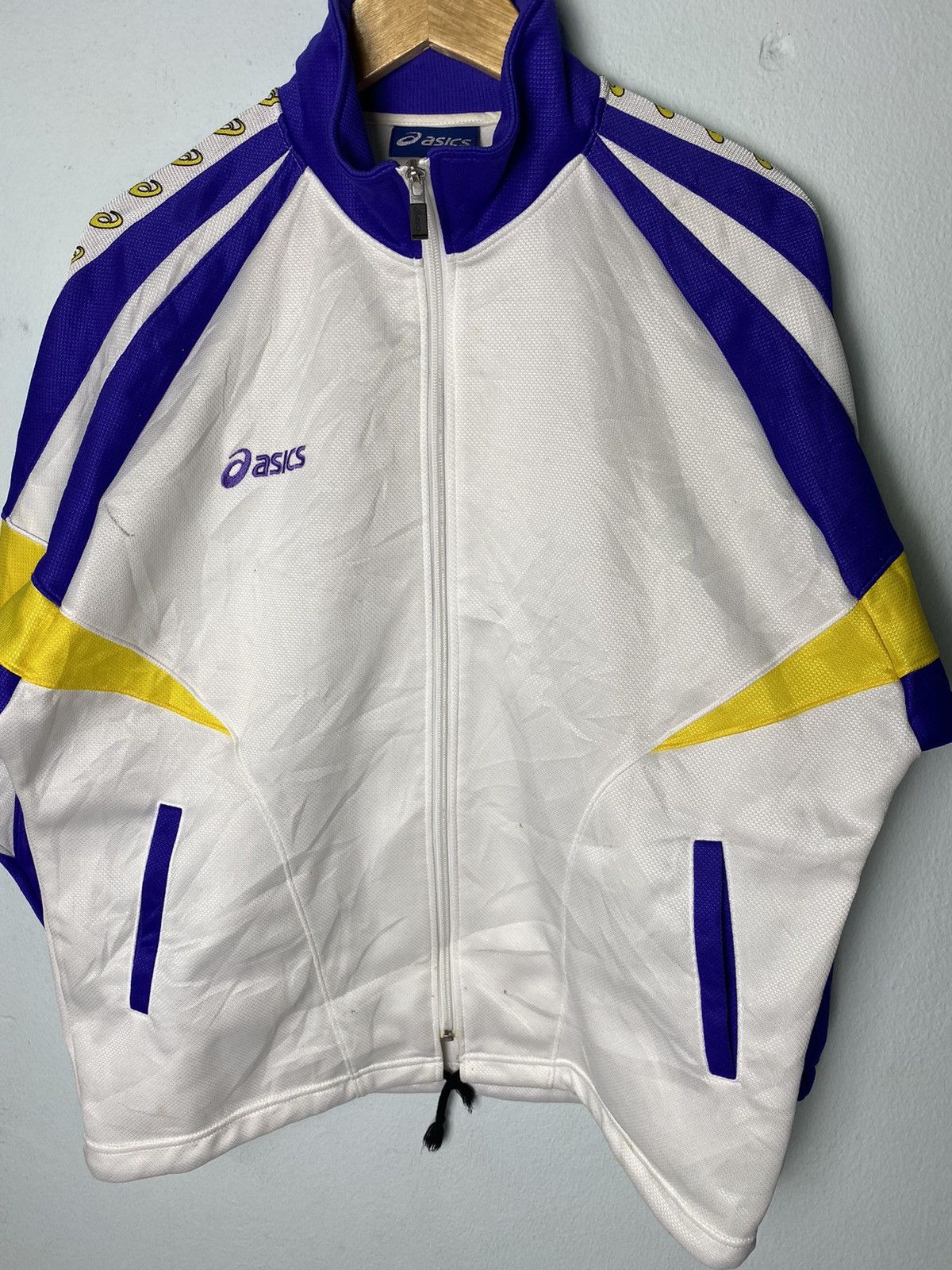 Asics × Vintage Vintage Asics Best Swimming Club Side Tape Track Jacket Size US L / EU 52-54 / 3 - 7 Thumbnail