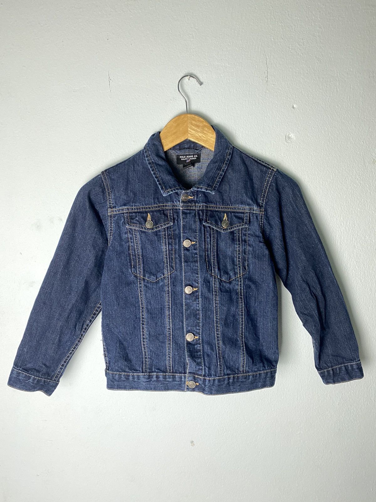 Polo Ralph Lauren × Ralph Lauren × Vintage Vintage Ralph Lauren Denim Jacket Kids Size Size US XXS / EU 40 - 2 Thumbnail