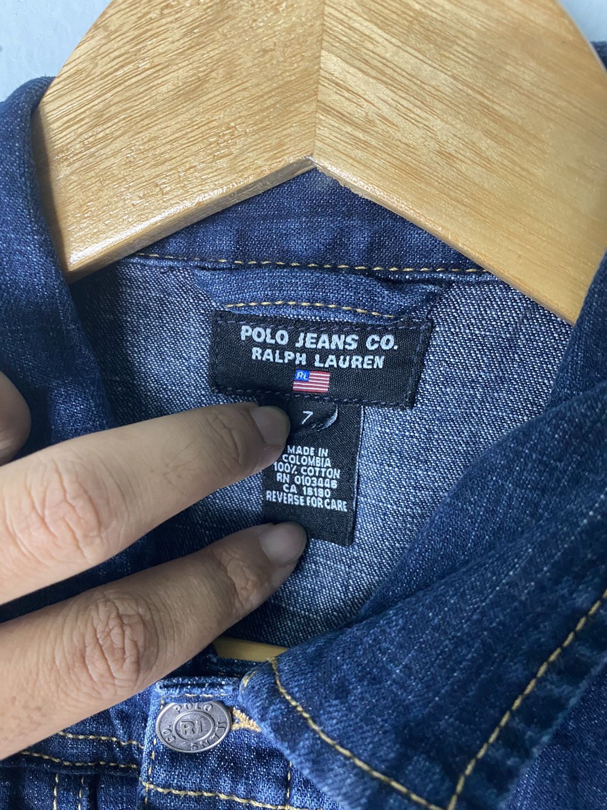 Polo Ralph Lauren × Ralph Lauren × Vintage Vintage Ralph Lauren Denim Jacket Kids Size Size US XXS / EU 40 - 5 Thumbnail