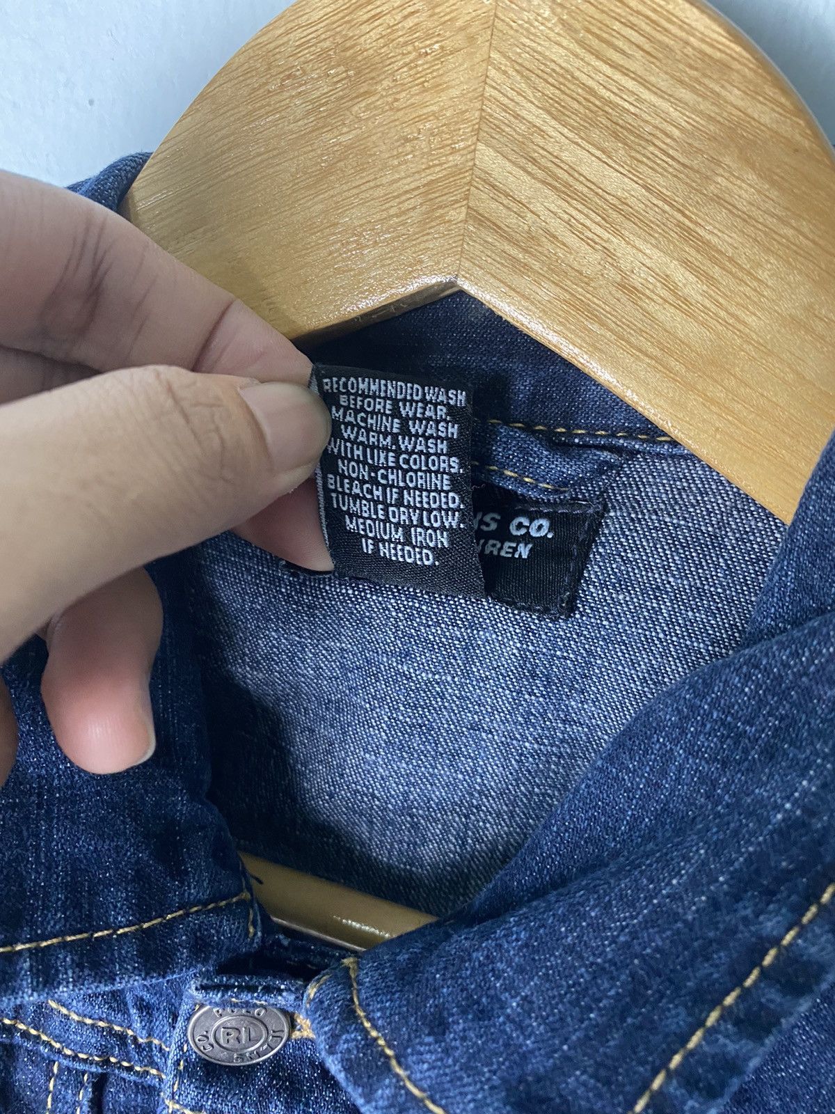 Polo Ralph Lauren × Ralph Lauren × Vintage Vintage Ralph Lauren Denim Jacket Kids Size Size US XXS / EU 40 - 6 Thumbnail