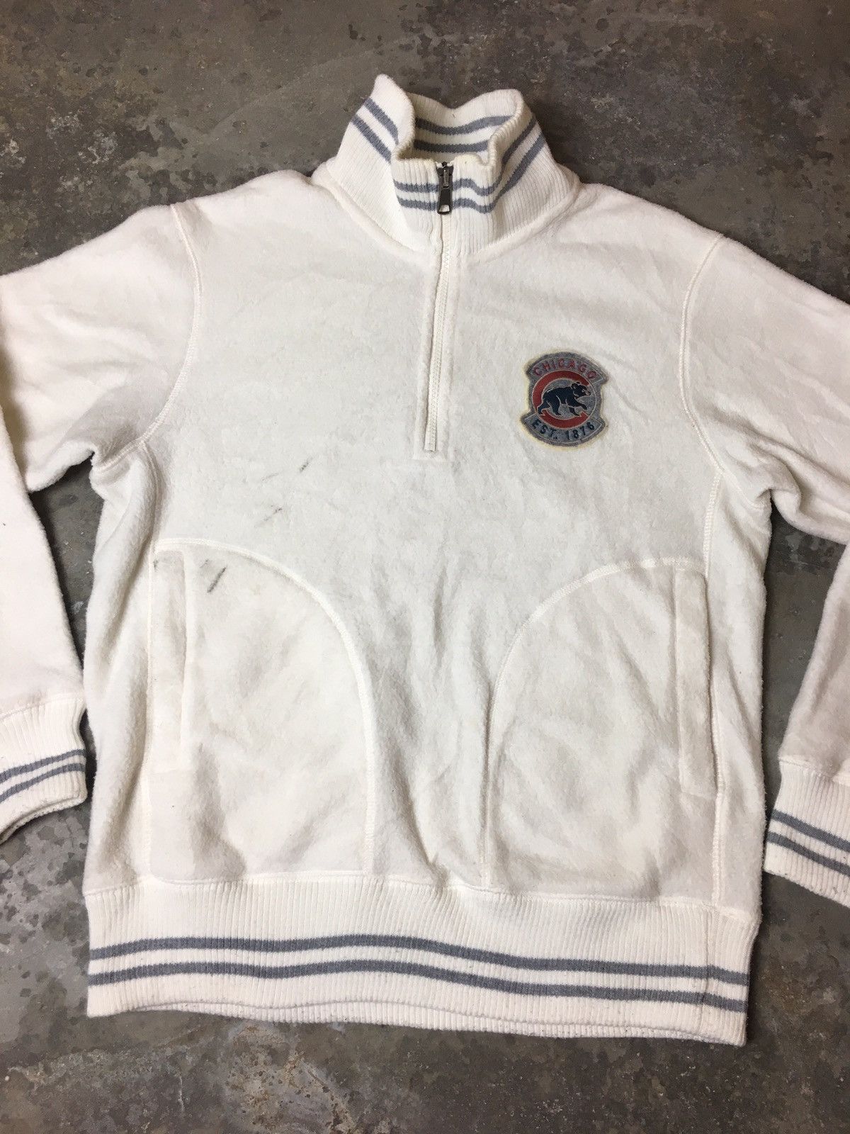 Japanese Brand × MLB × Uniqlo Major League Baseball x Uniqlo Chicago Logo Fleece Sweater Size US S / EU 44-46 / 1 - 2 Thumbnail