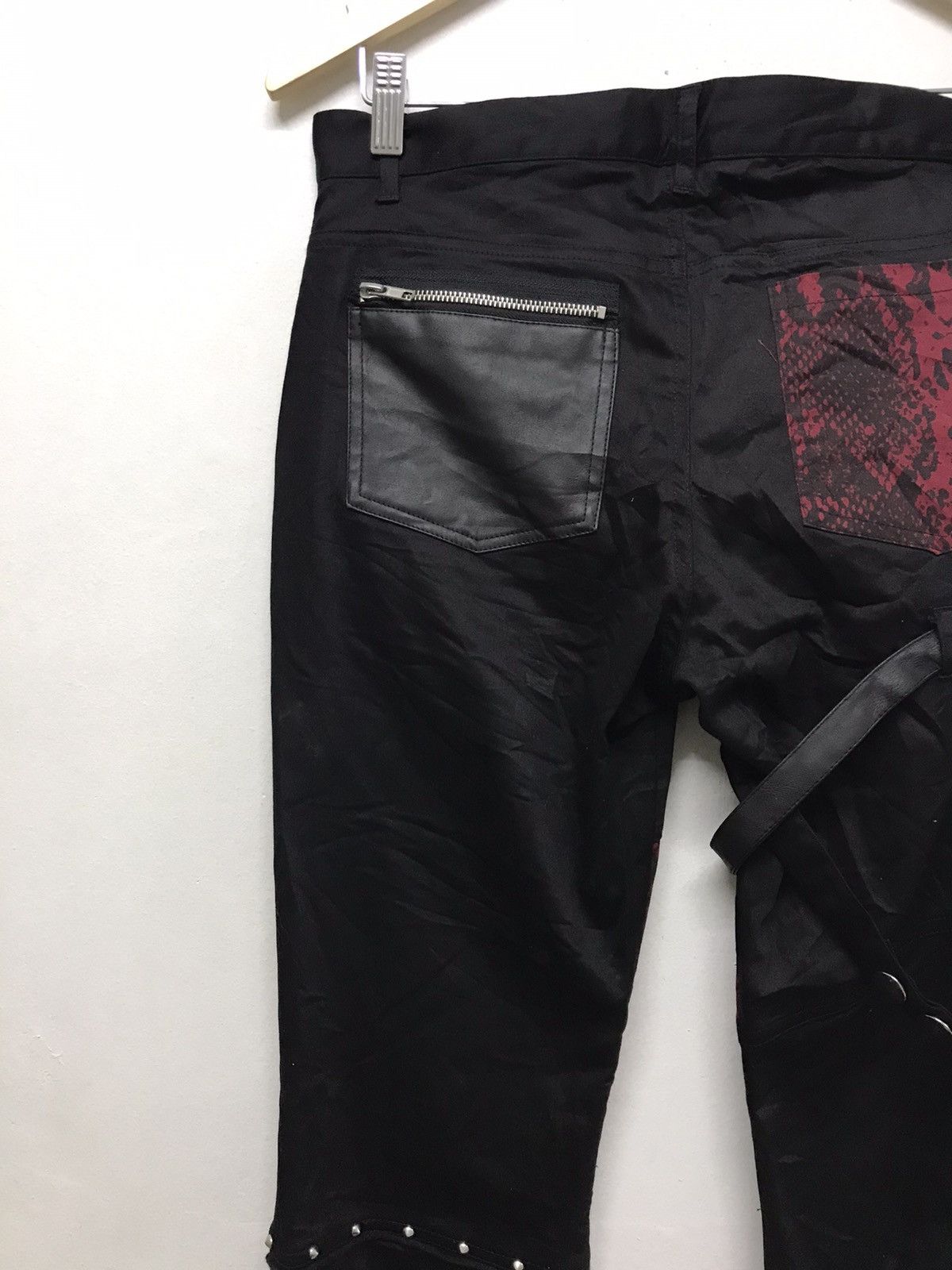 Japanese Brand Rare🥷🏿 Pexpot Revenge Seditionaries Bondage Punk Pants Size 31" - 14 Thumbnail