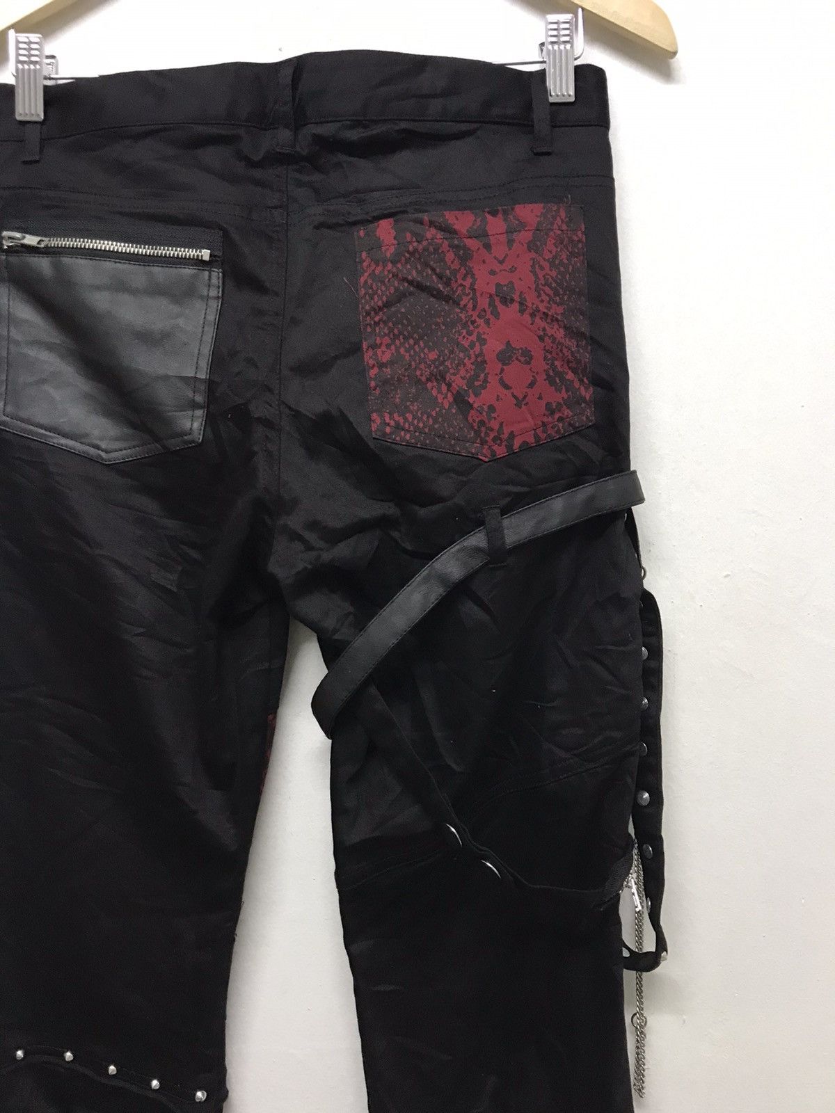 Japanese Brand Rare🥷🏿 Pexpot Revenge Seditionaries Bondage Punk Pants Size 31" - 13 Thumbnail