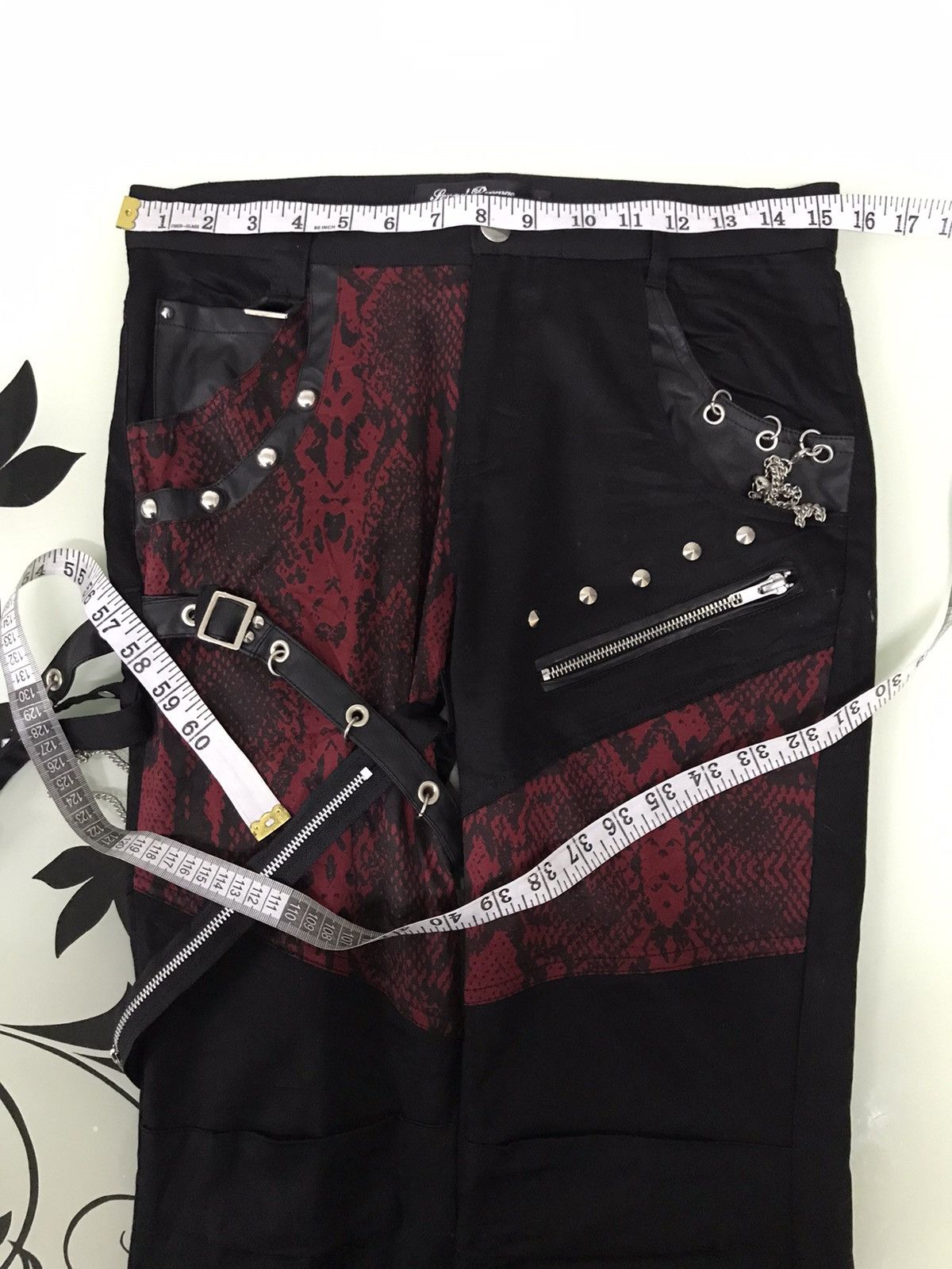 Japanese Brand Rare🥷🏿 Pexpot Revenge Seditionaries Bondage Punk Pants Size 31" - 18 Thumbnail