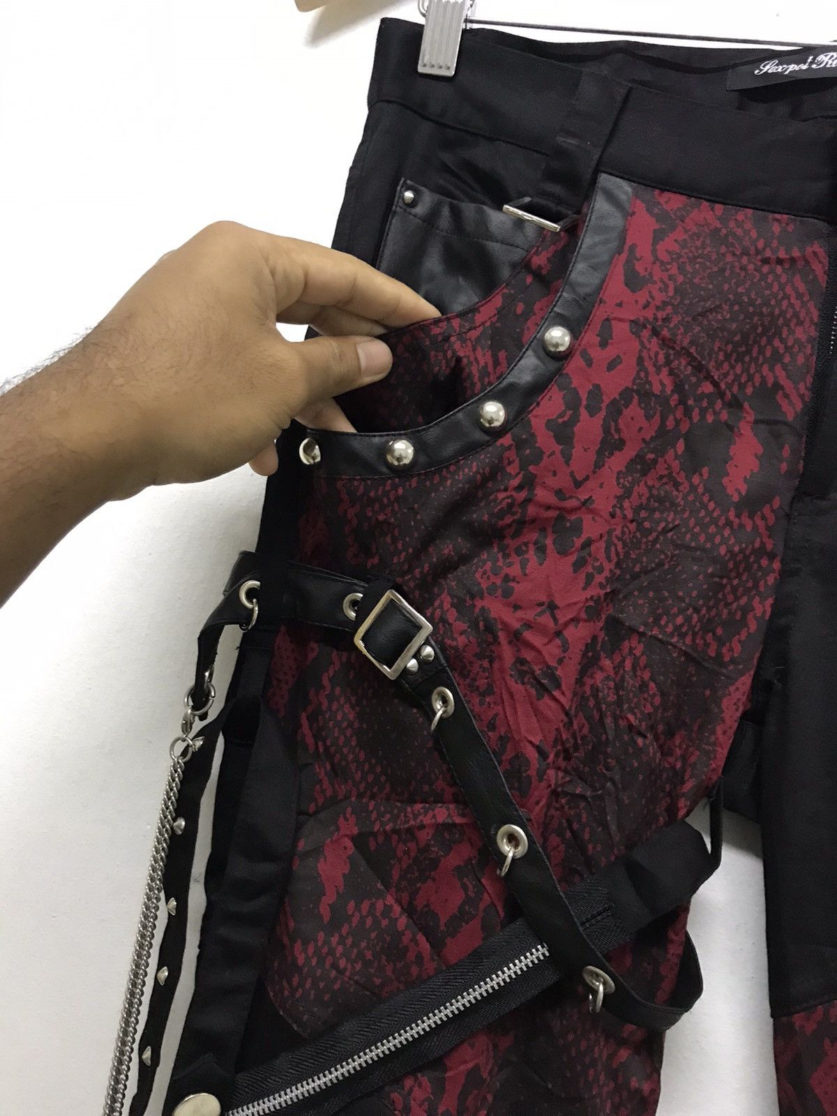 Japanese Brand Rare🥷🏿 Pexpot Revenge Seditionaries Bondage Punk Pants Size 31" - 11 Thumbnail