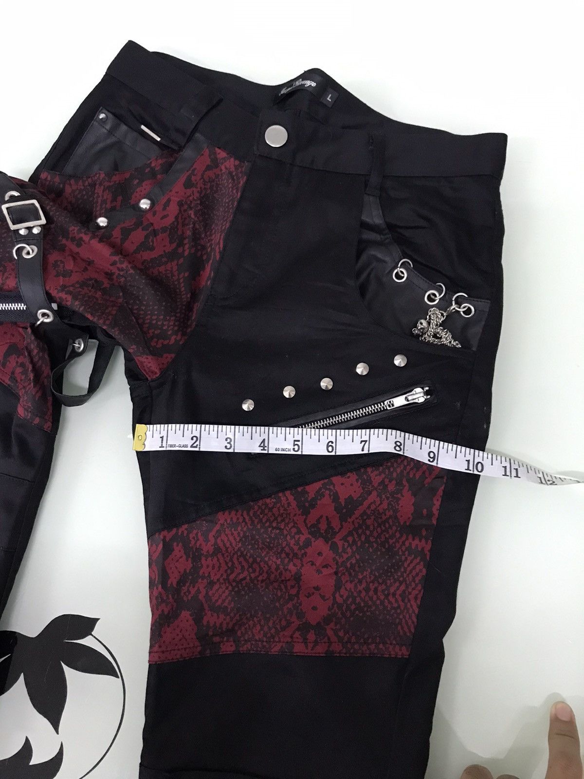 Japanese Brand Rare🥷🏿 Pexpot Revenge Seditionaries Bondage Punk Pants Size 31" - 20 Thumbnail