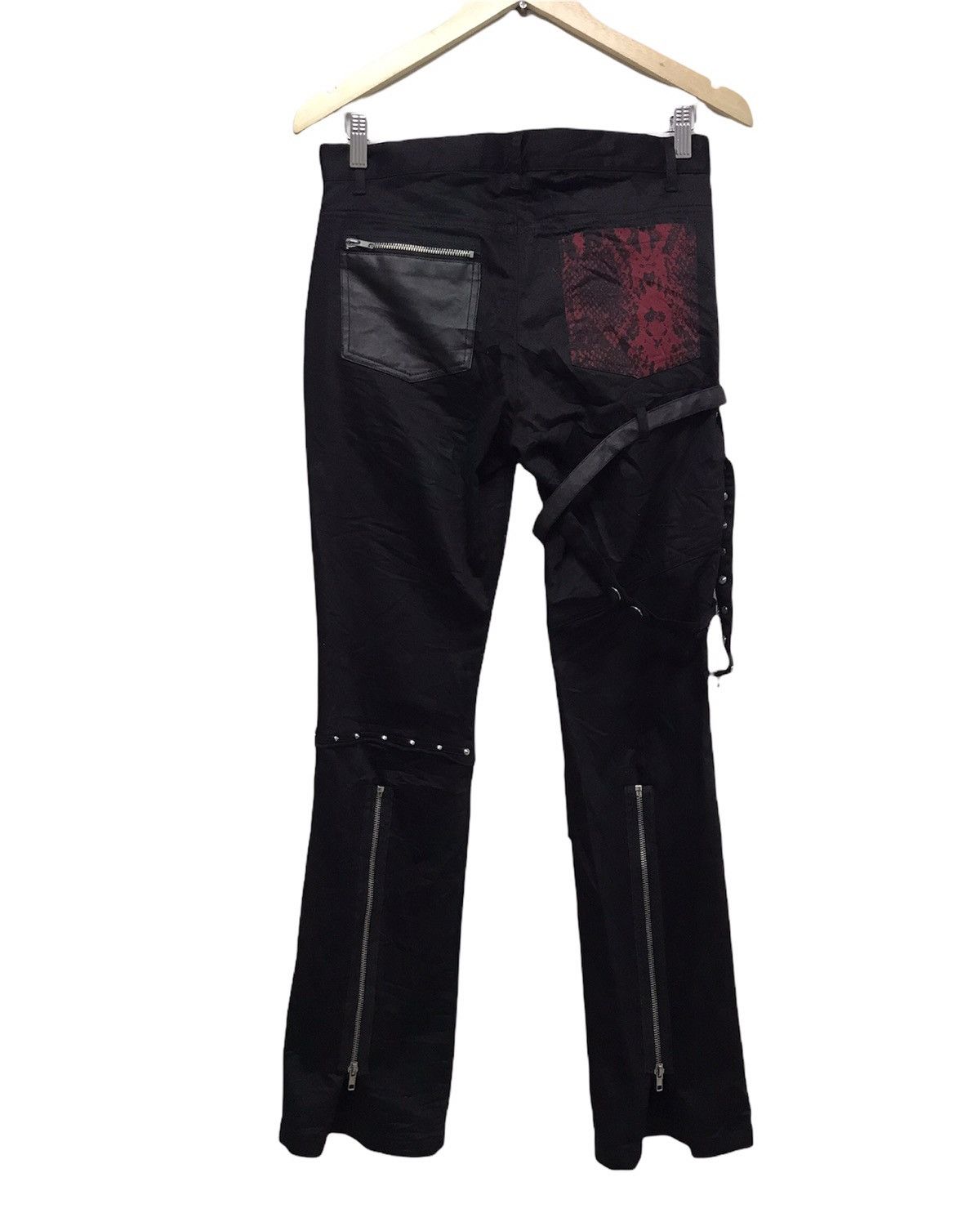 Japanese Brand Rare🥷🏿 Pexpot Revenge Seditionaries Bondage Punk Pants Size 31" - 2 Thumbnail
