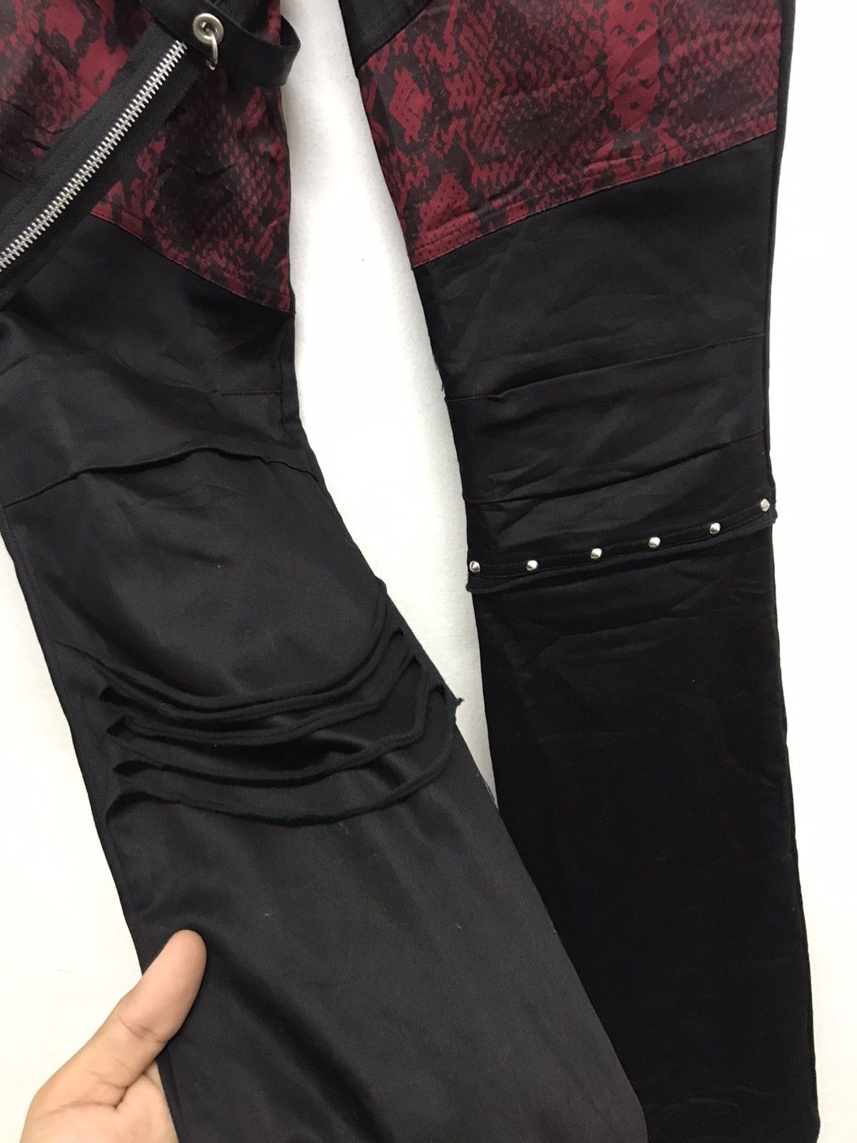 Japanese Brand Rare🥷🏿 Pexpot Revenge Seditionaries Bondage Punk Pants Size 31" - 7 Thumbnail