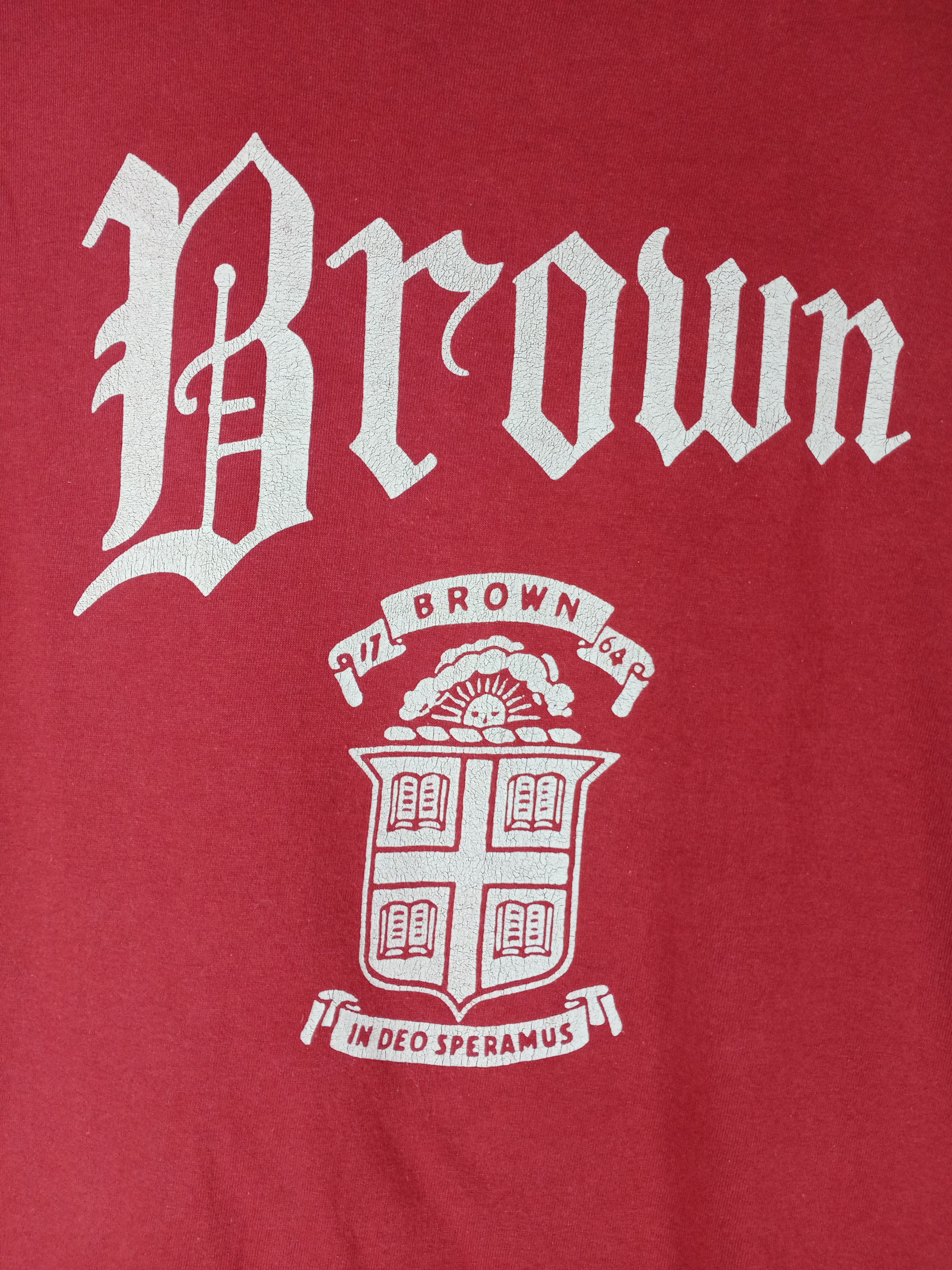 Vintage Vintage Brown University Tshirt Size US L / EU 52-54 / 3 - 3 Thumbnail