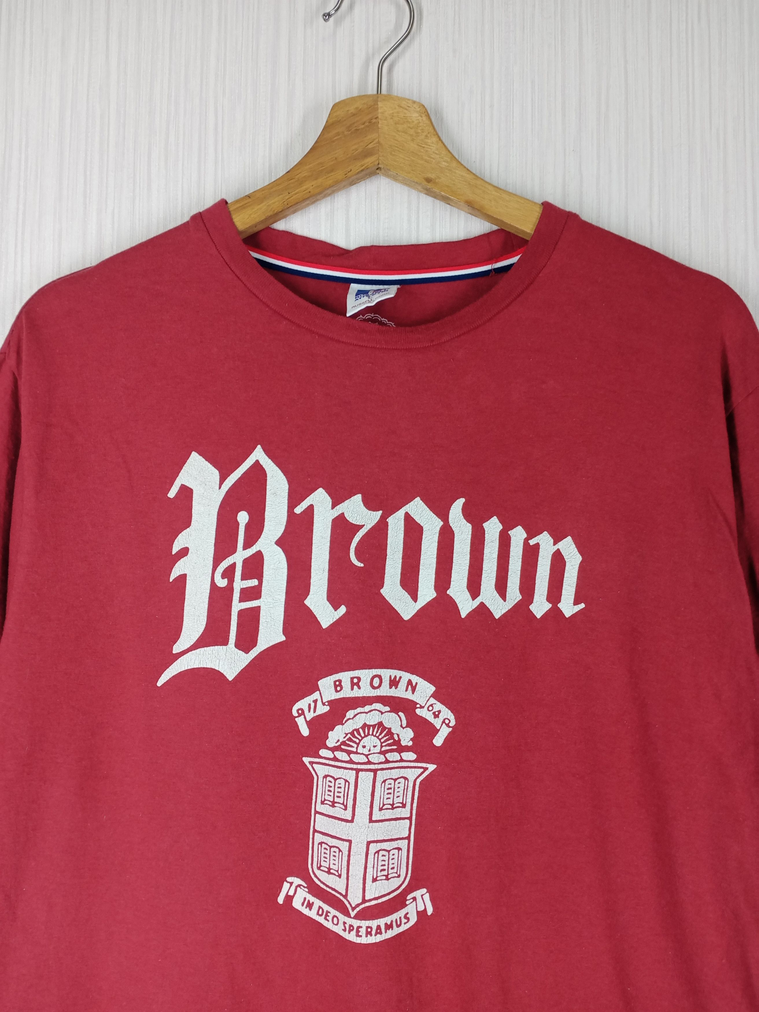 Vintage Vintage Brown University Tshirt Size US L / EU 52-54 / 3 - 2 Thumbnail