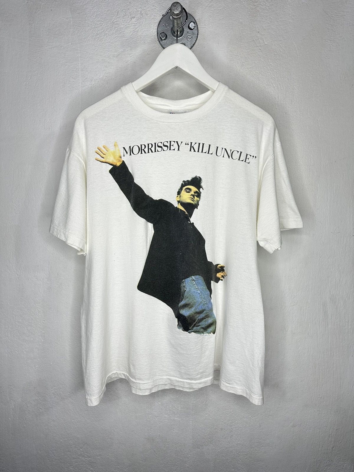 image of Band Tees x Morrissey 1991 Morrissey Kill Uncle Single Stitch XL in White, Men's