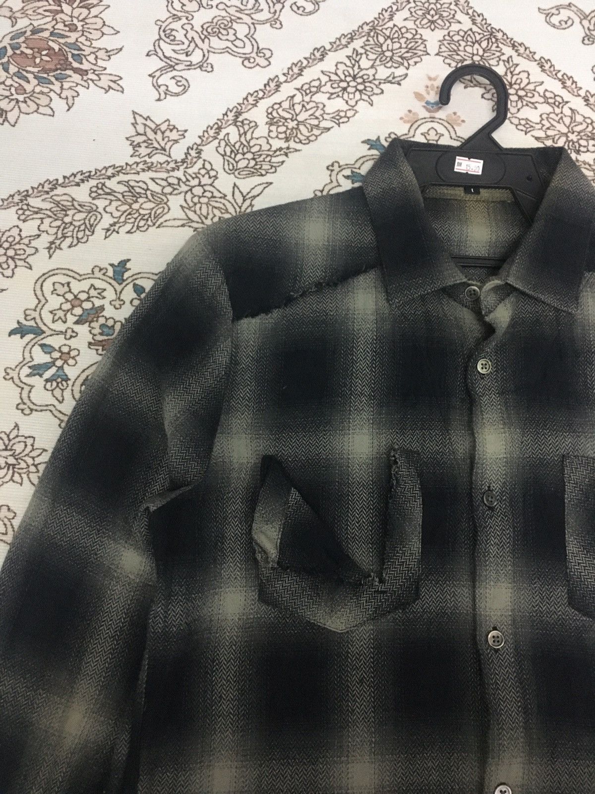 Japanese Brand × NO ID Rare🔥Vintage Japanese Brand No Id Thrashed Flannel Size US M / EU 48-50 / 2 - 5 Thumbnail