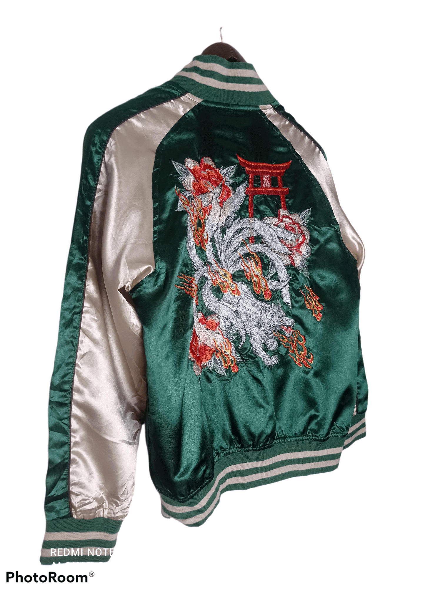 Cartoon Network × Japanese Brand Naruto🔥Kurama The Nine Tailed Demon Fox Sukajan Jacket Size US M / EU 48-50 / 2 - 5 Thumbnail
