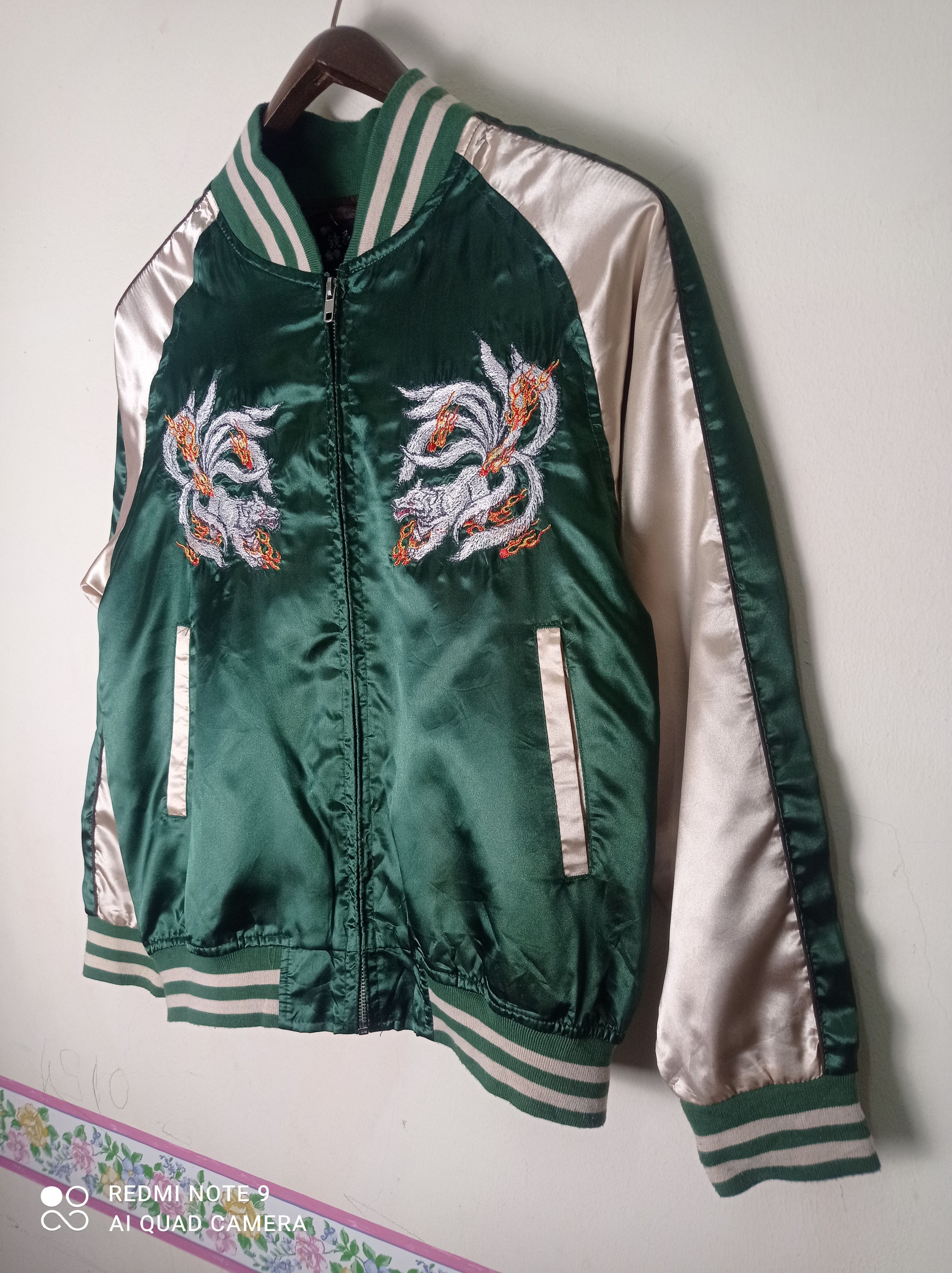 Cartoon Network × Japanese Brand Naruto🔥Kurama The Nine Tailed Demon Fox Sukajan Jacket Size US M / EU 48-50 / 2 - 6 Thumbnail