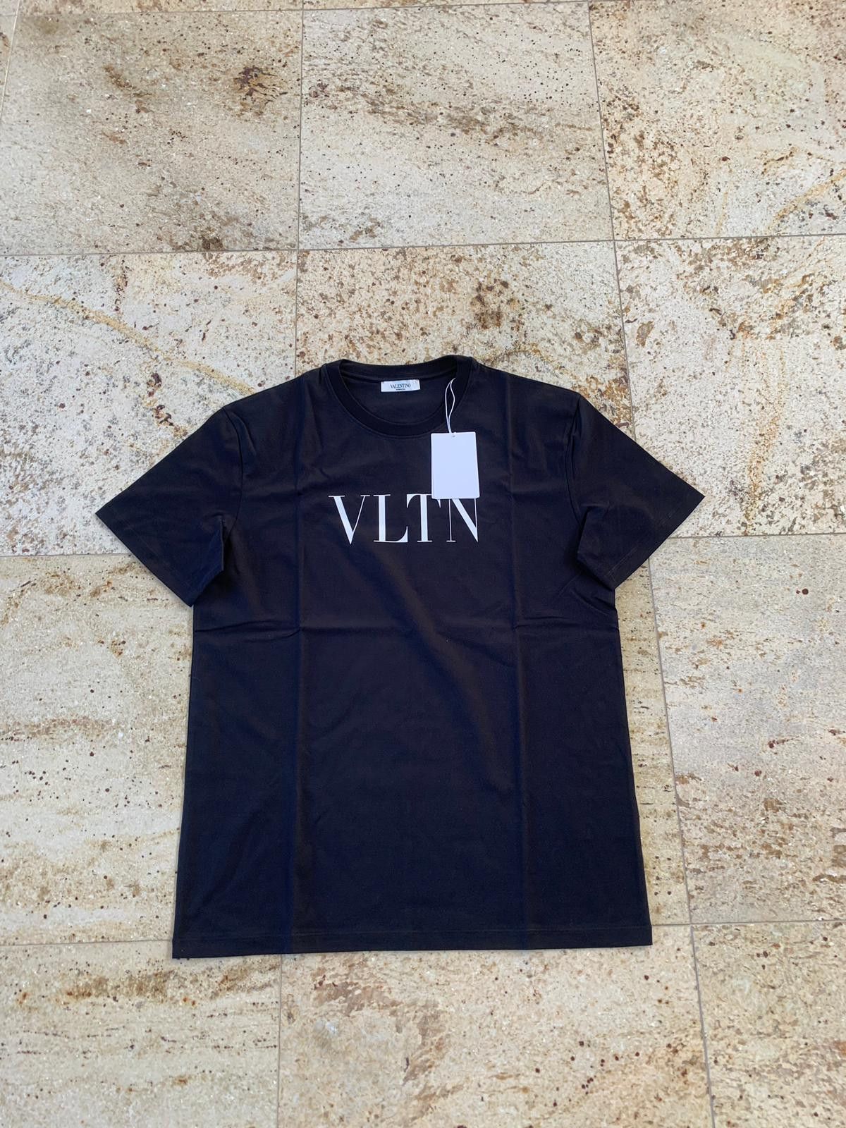 image of Valentino Logo Tee, Ss In Black, Men's (Size Small)