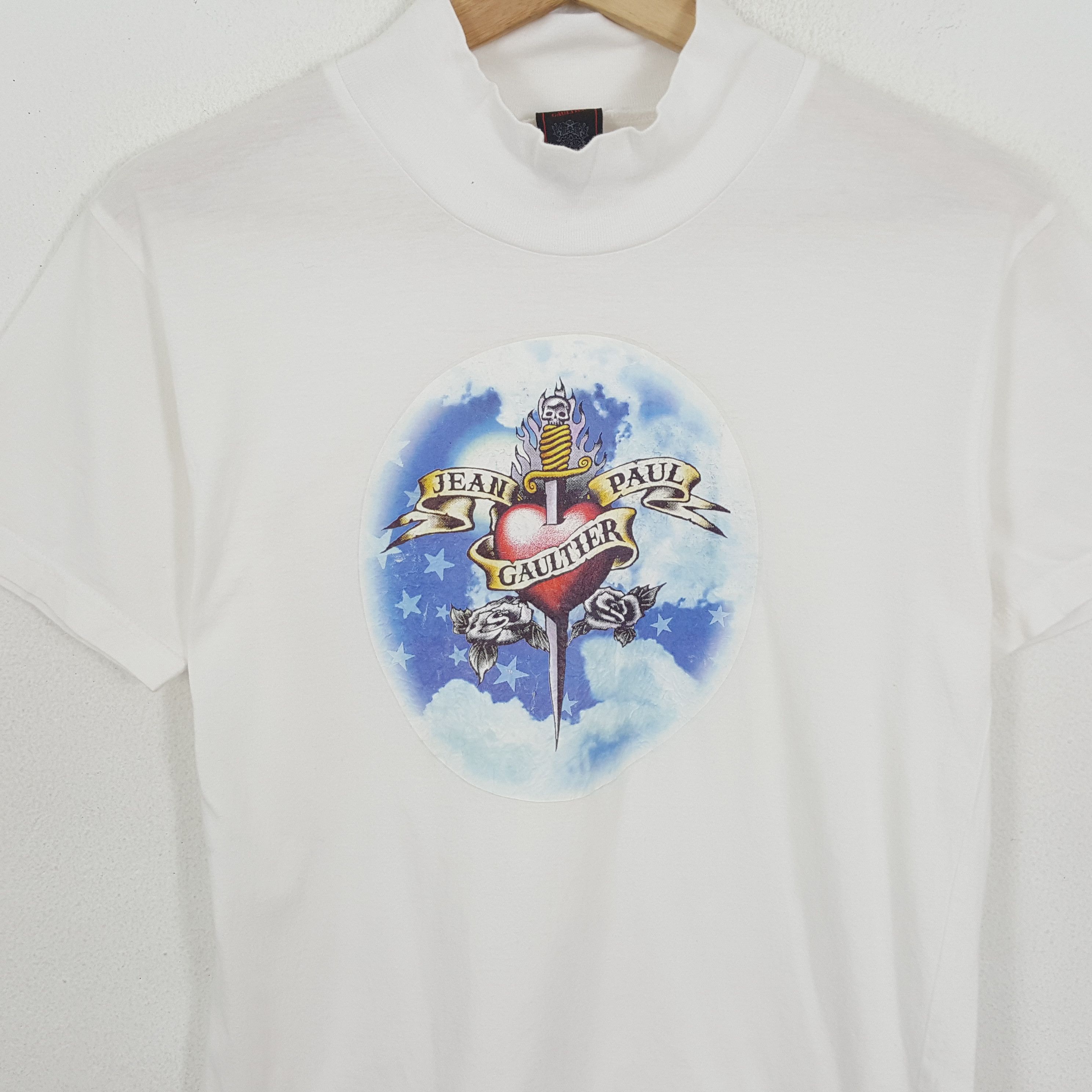 Jean Paul Gaultier × Vintage Vintage JEAN PAL GAULTIER Iron on Design T-Shirts Size US S / EU 44-46 / 1 - 2 Thumbnail