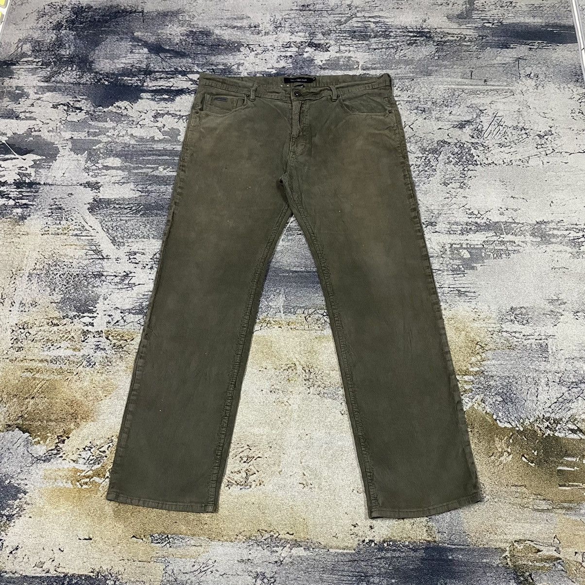 image of Vintage Ck Calvin Klein Faded Corduroy Pants in Grey, Men's (Size 40)