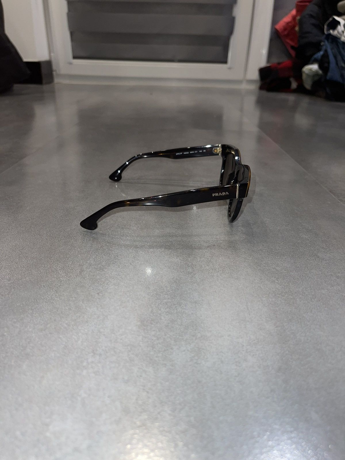 Prada Prada SPR27P MA4-1X1 Tiger Black Sunglasses Size ONE SIZE - 7 Thumbnail