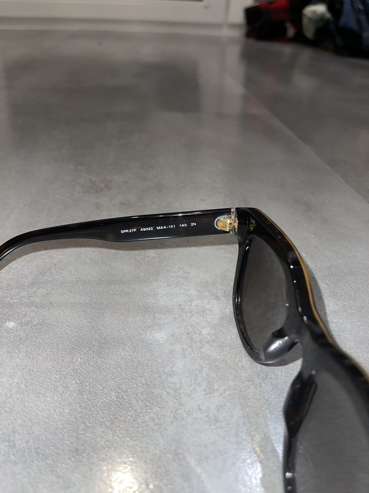 Prada Prada SPR27P MA4-1X1 Tiger Black Sunglasses Size ONE SIZE - 13 Thumbnail