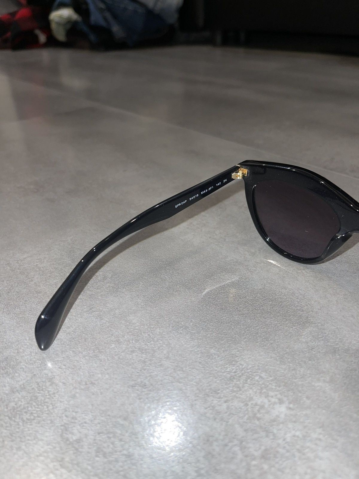 Prada Prada SPR04P MA5-5F1 Black Crystal Sunglasses Size ONE SIZE - 13 Thumbnail