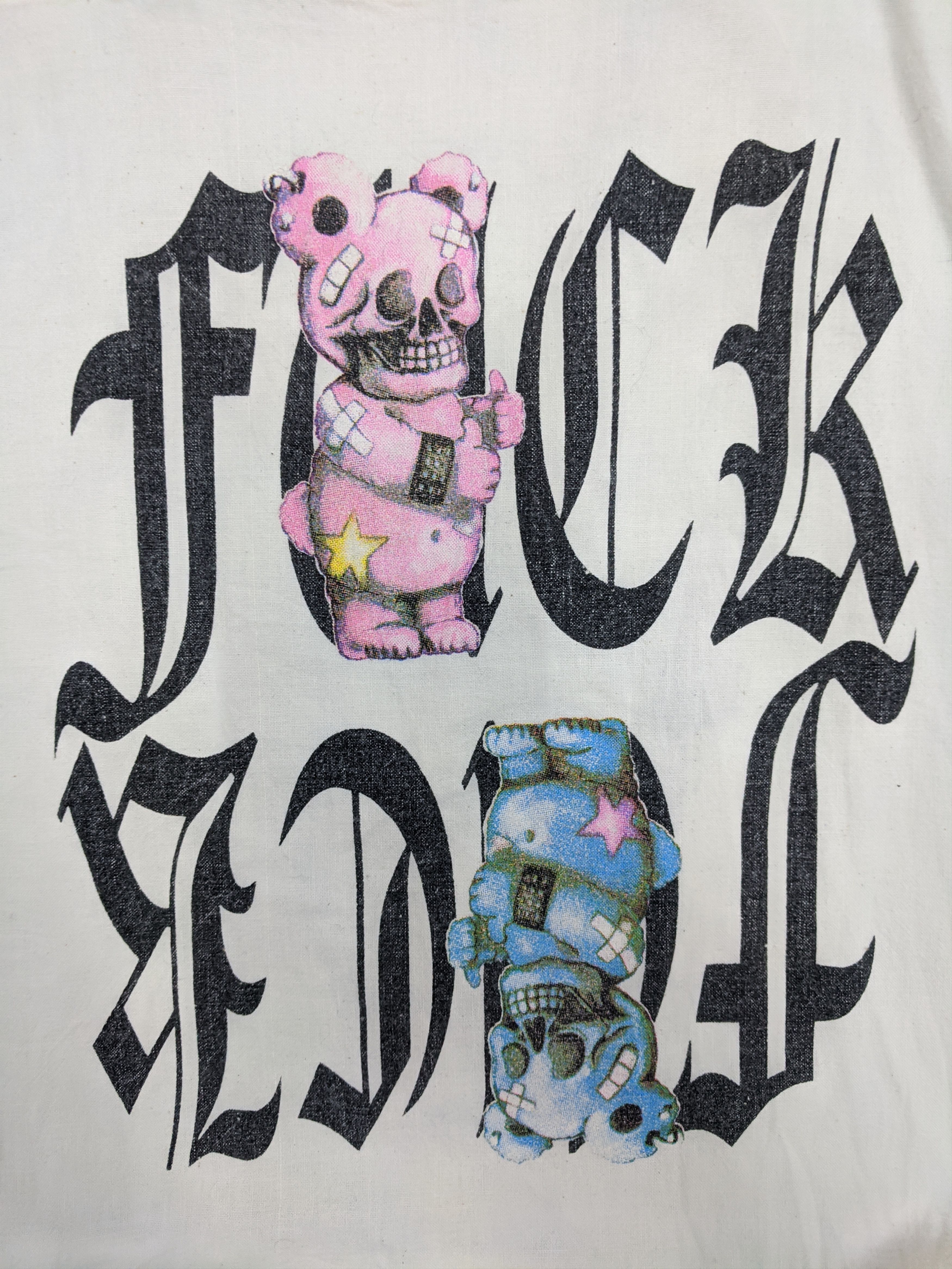 Japanese Brand × Vintage Japanese Style FUCK Tote Bag Size ONE SIZE - 3 Thumbnail