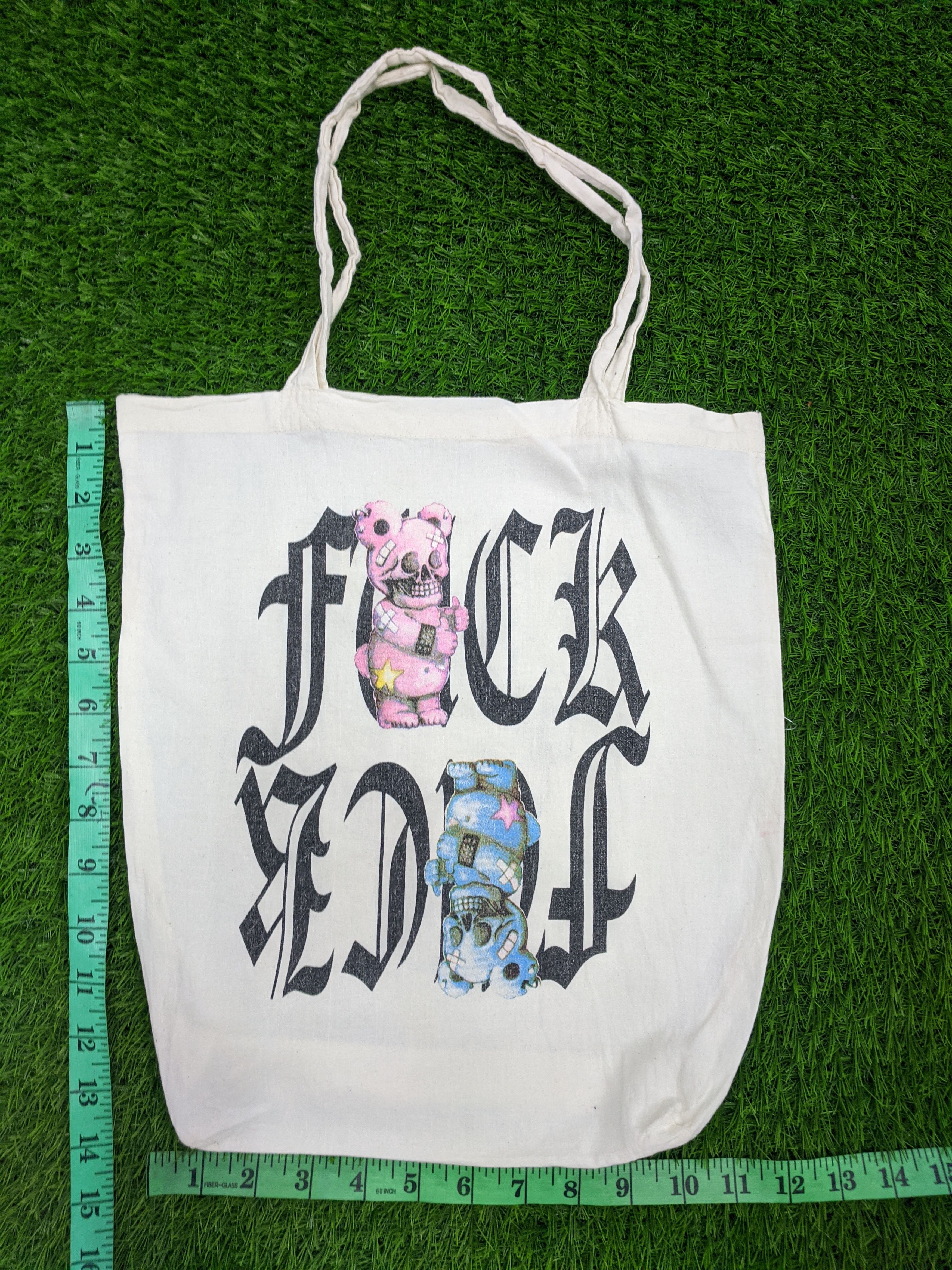 Japanese Brand × Vintage Japanese Style FUCK Tote Bag Size ONE SIZE - 4 Thumbnail
