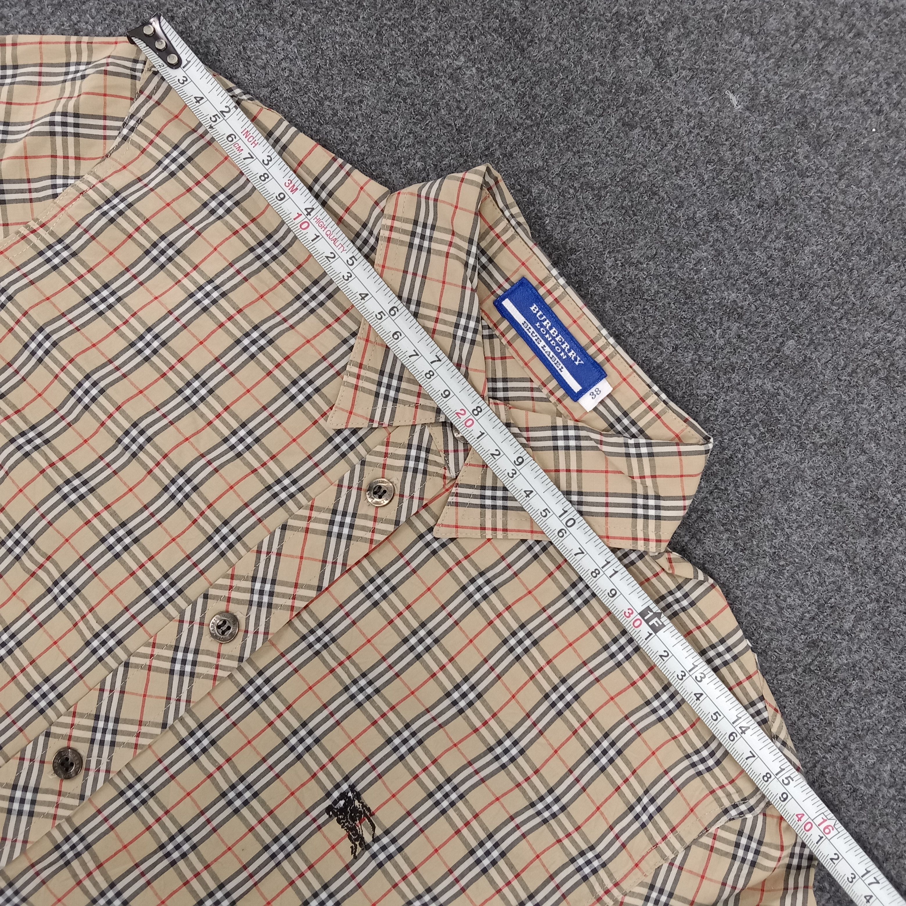 Burberry × Vintage Burberry Blue Label Nova Check Shirt Button Up Size US S / EU 44-46 / 1 - 9 Thumbnail