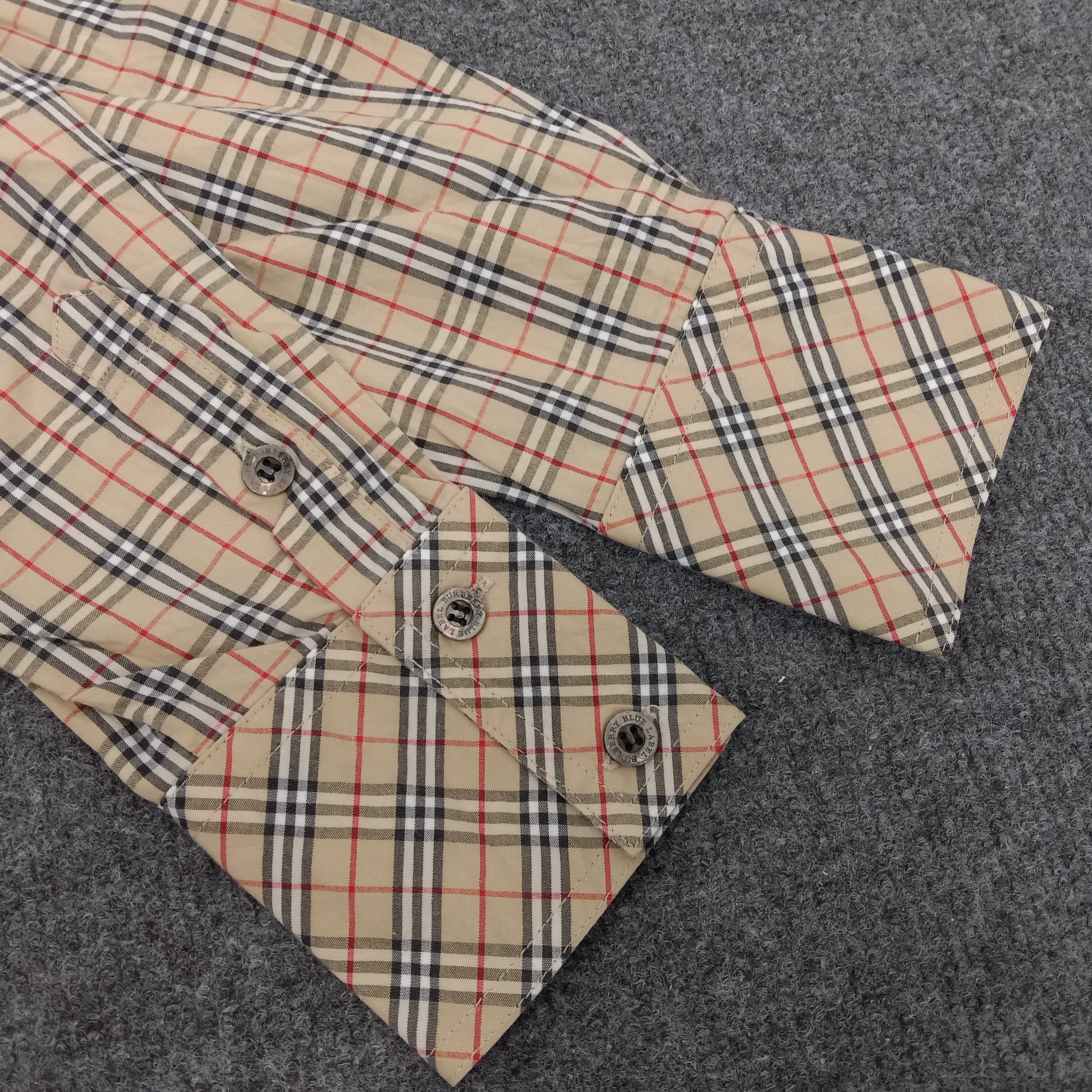 Burberry × Vintage Burberry Blue Label Nova Check Shirt Button Up Size US S / EU 44-46 / 1 - 5 Thumbnail