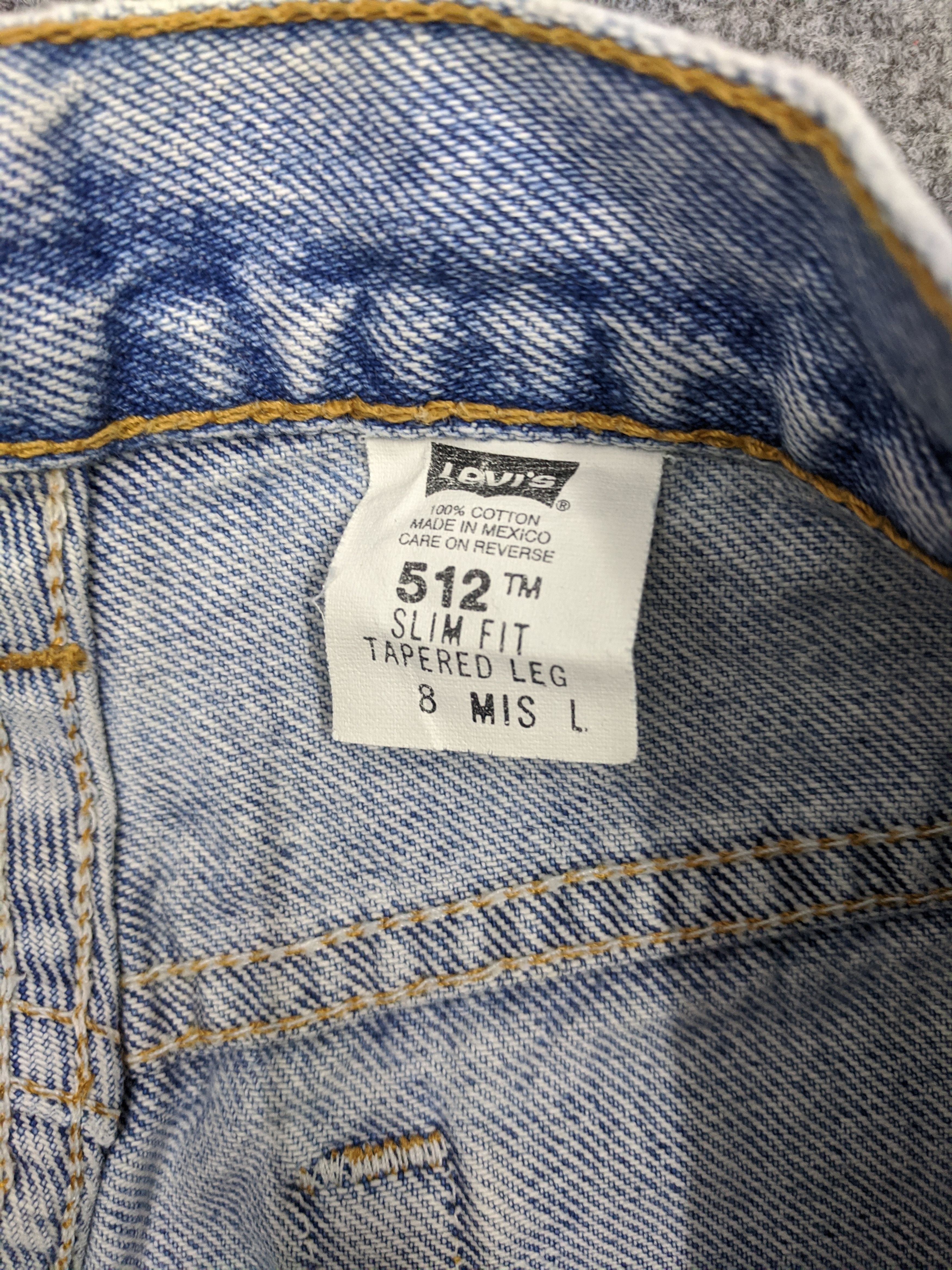 Levi's Vintage 90s Levis 512 Jeans Lightwash DP0897 Size US 28 / EU 44 - 9 Thumbnail