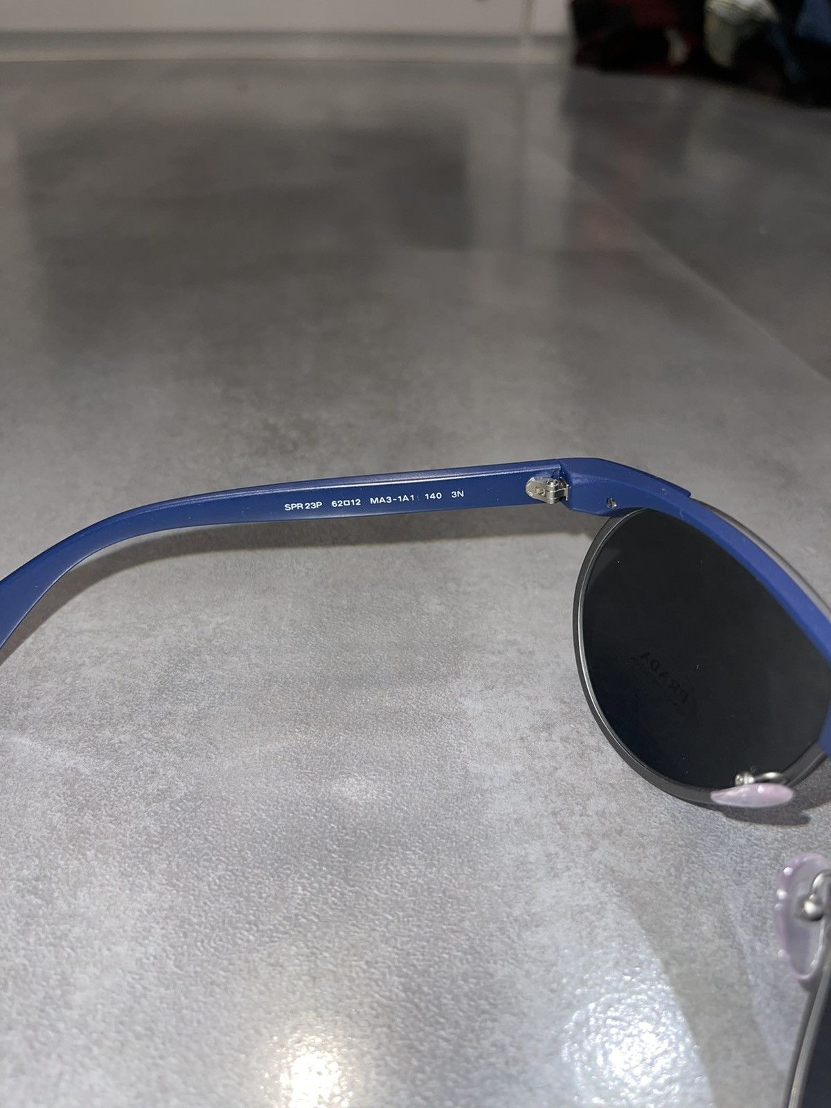 Prada Prada SPR23P MA3-1A1 Blue Aviator Sunglasses Size ONE SIZE - 13 Thumbnail