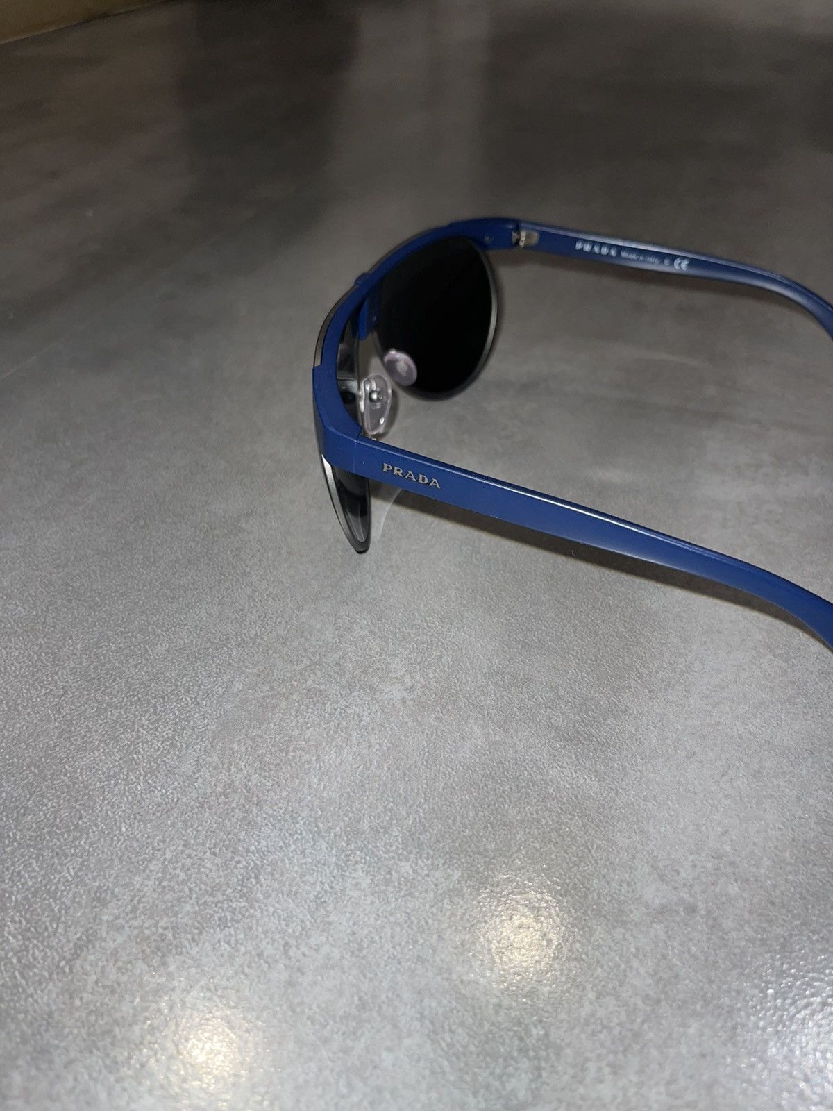 Prada Prada SPR23P MA3-1A1 Blue Aviator Sunglasses Size ONE SIZE - 6 Thumbnail