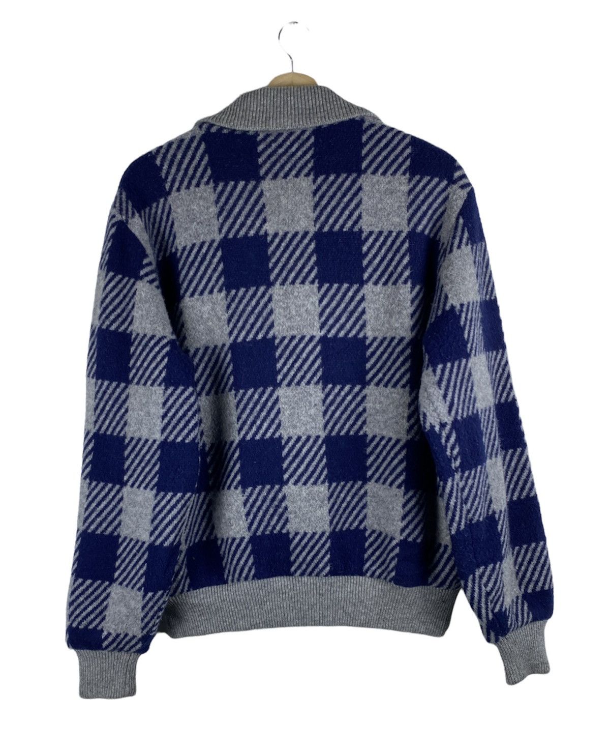 Grand Slam Vintage MUSINGWEAR GRANDSLAM Checkered Knitted Zip Up Jacket Size US S / EU 44-46 / 1 - 8 Thumbnail